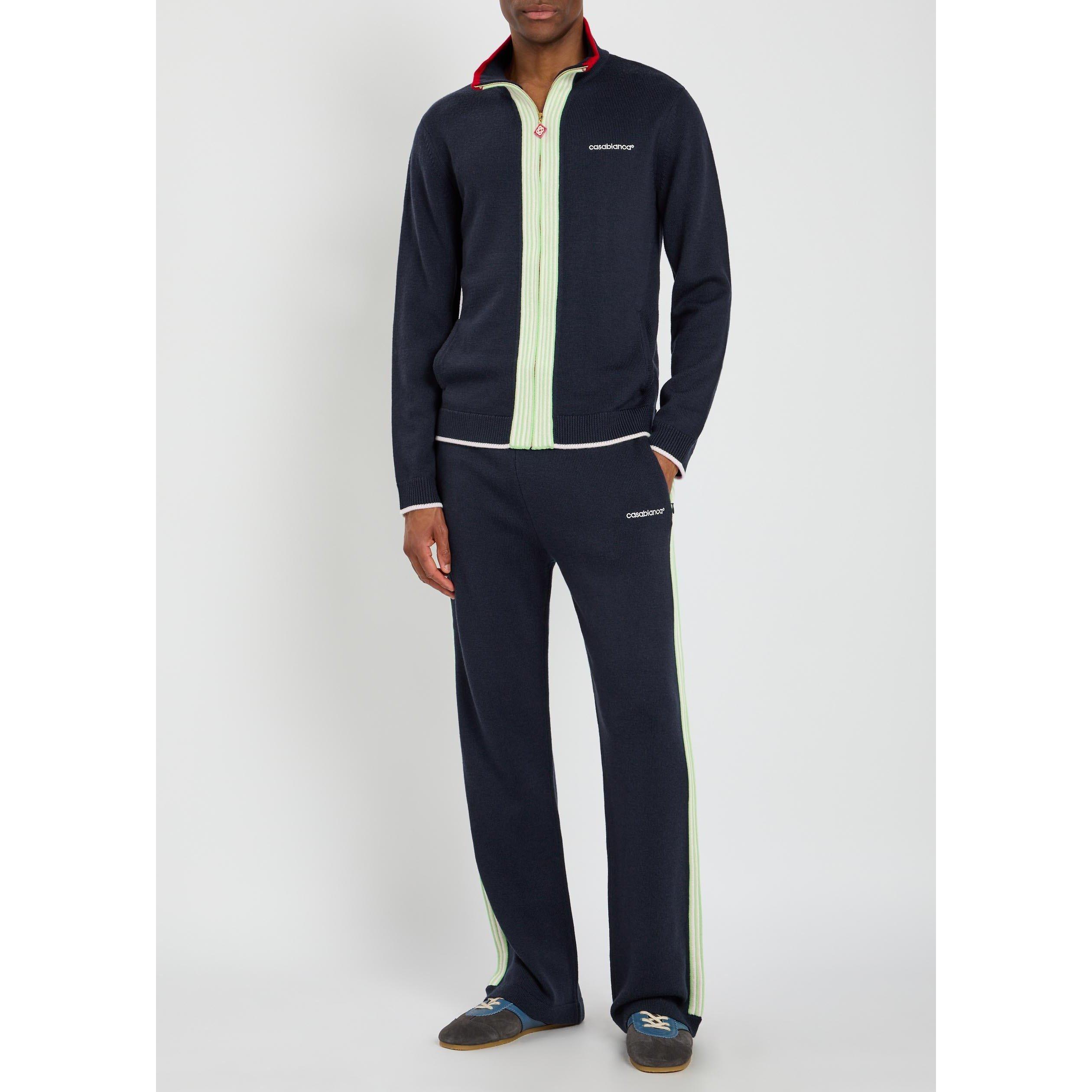 NAVY - Casablanca - CASA MERINO TRACK TROUSERS - 5