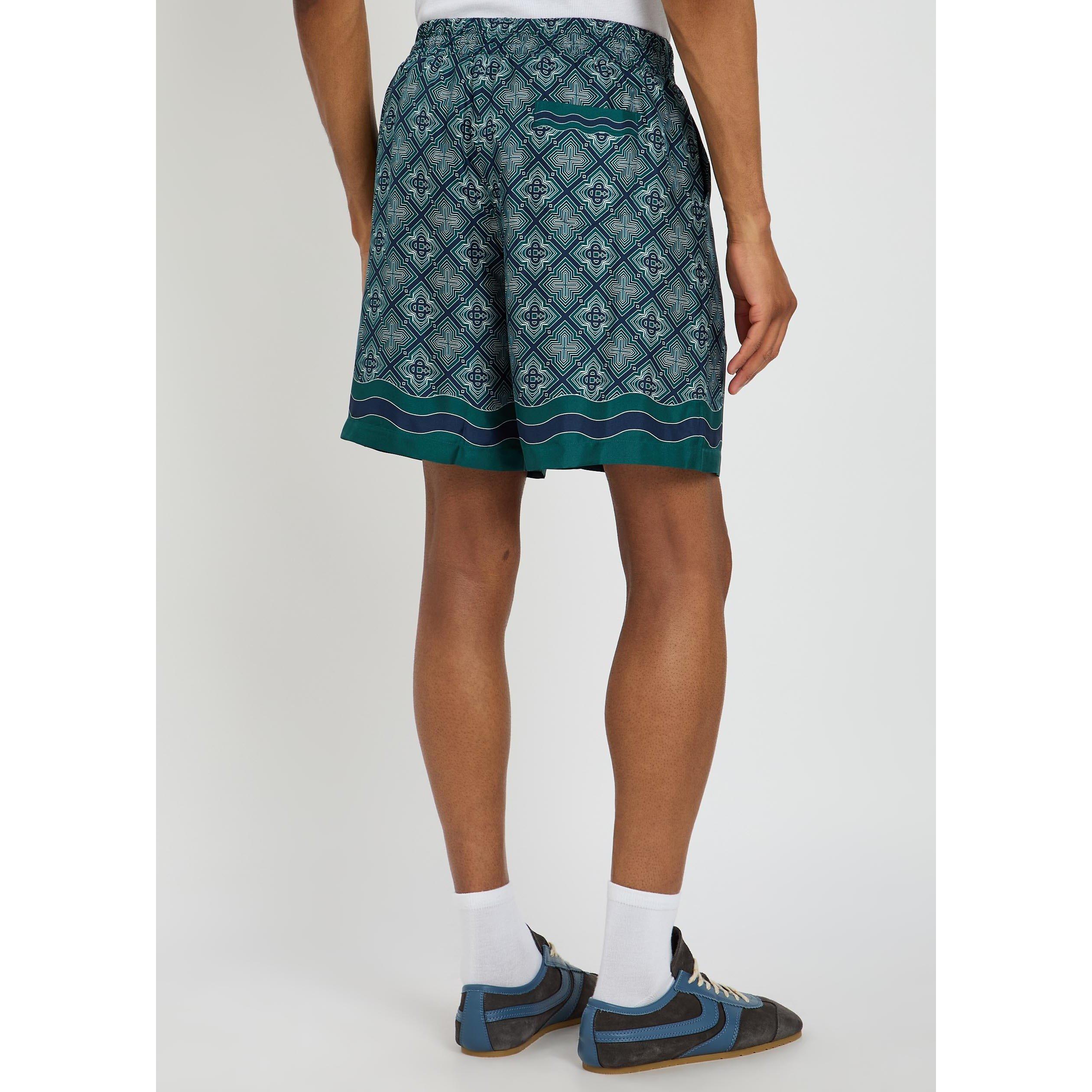 GREEN - Casablanca - CASA RADIATING MONOGRAM SILK S - 3