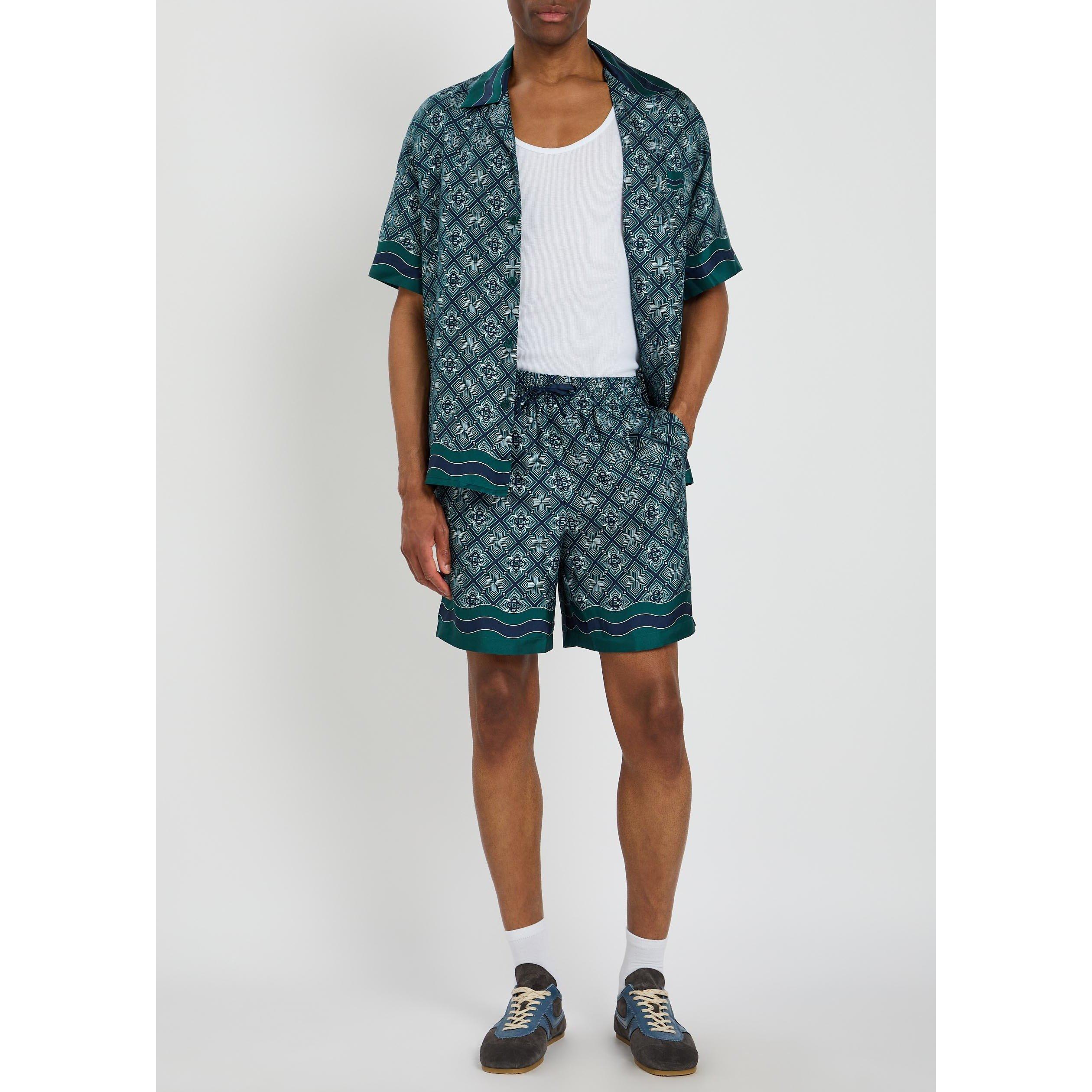 GREEN - Casablanca - CASA RADIATING MONOGRAM SILK S - 5