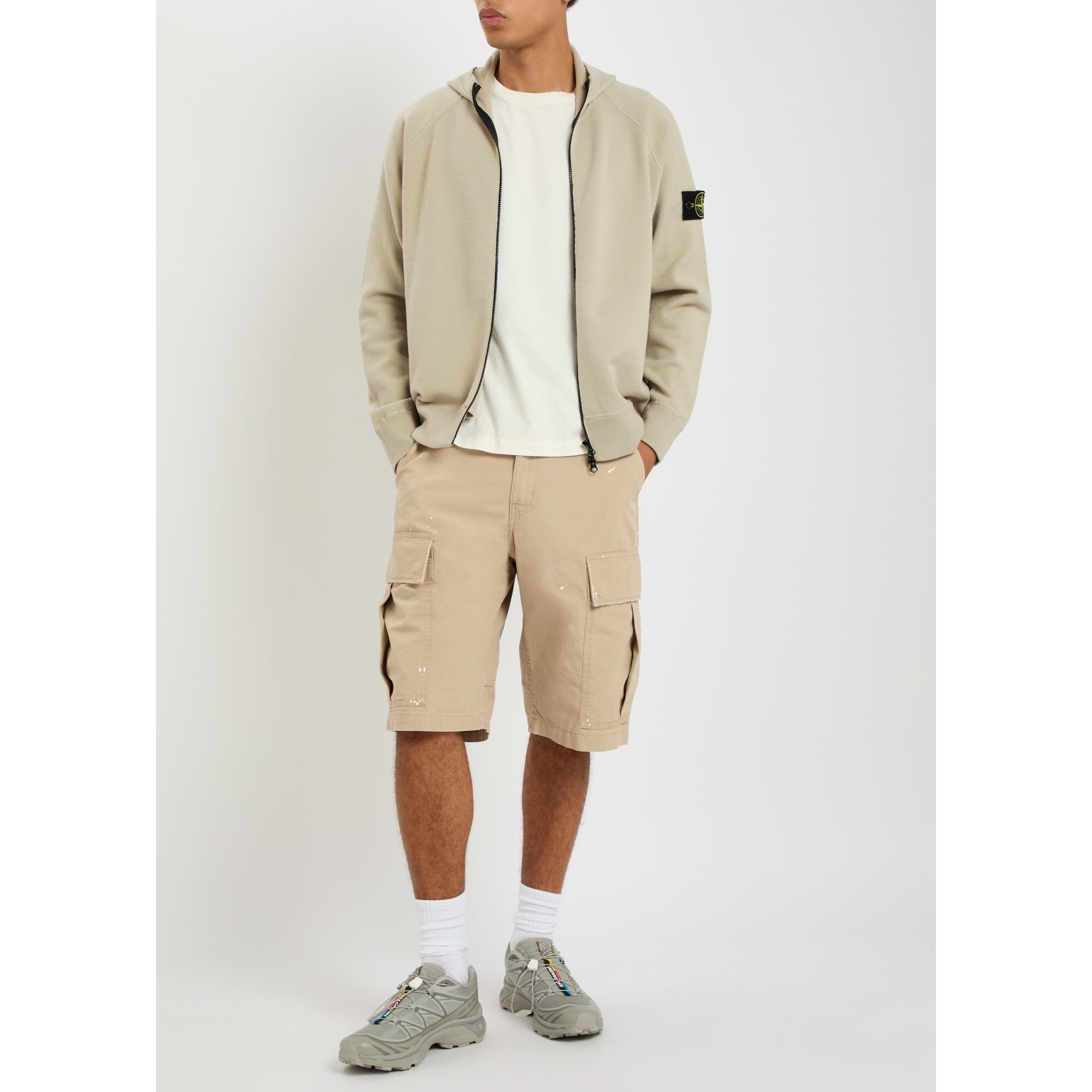 SAND - Stone Island - SI ZIP KNIT HOODIE - 5
