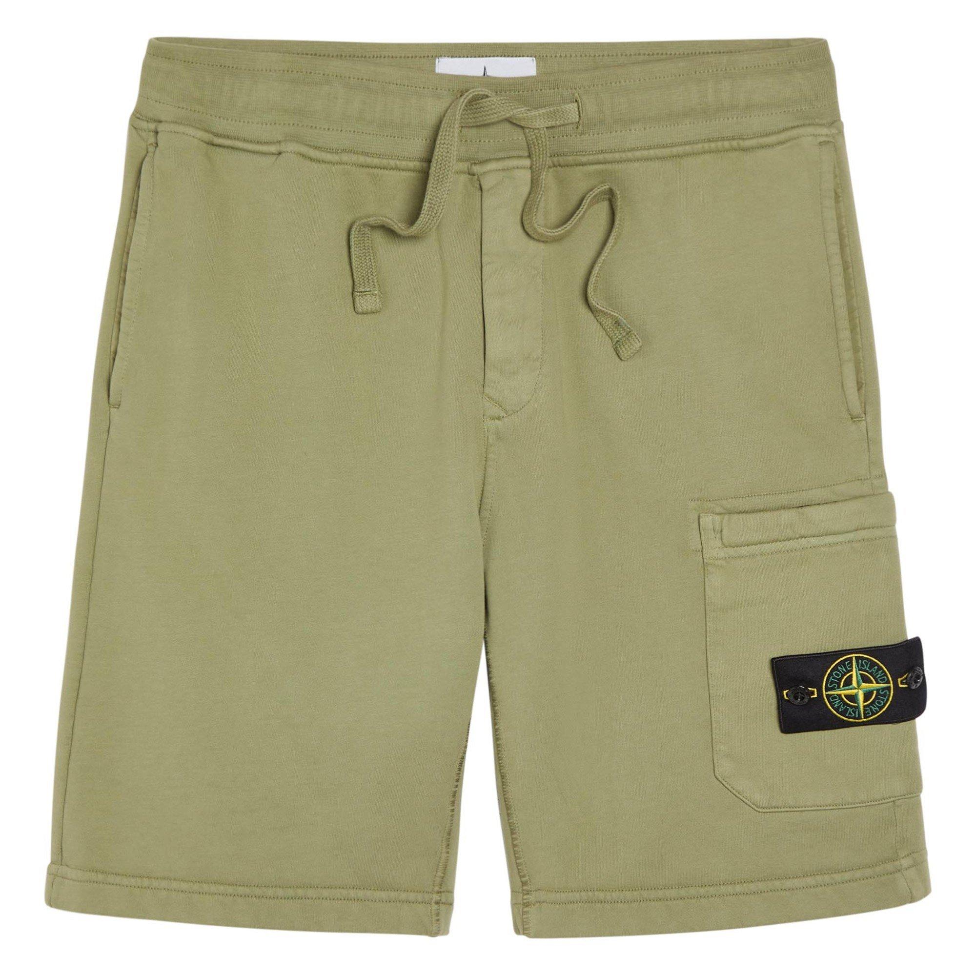 GREEN LIGHT - Stone Island - SI BADGE SHORTS