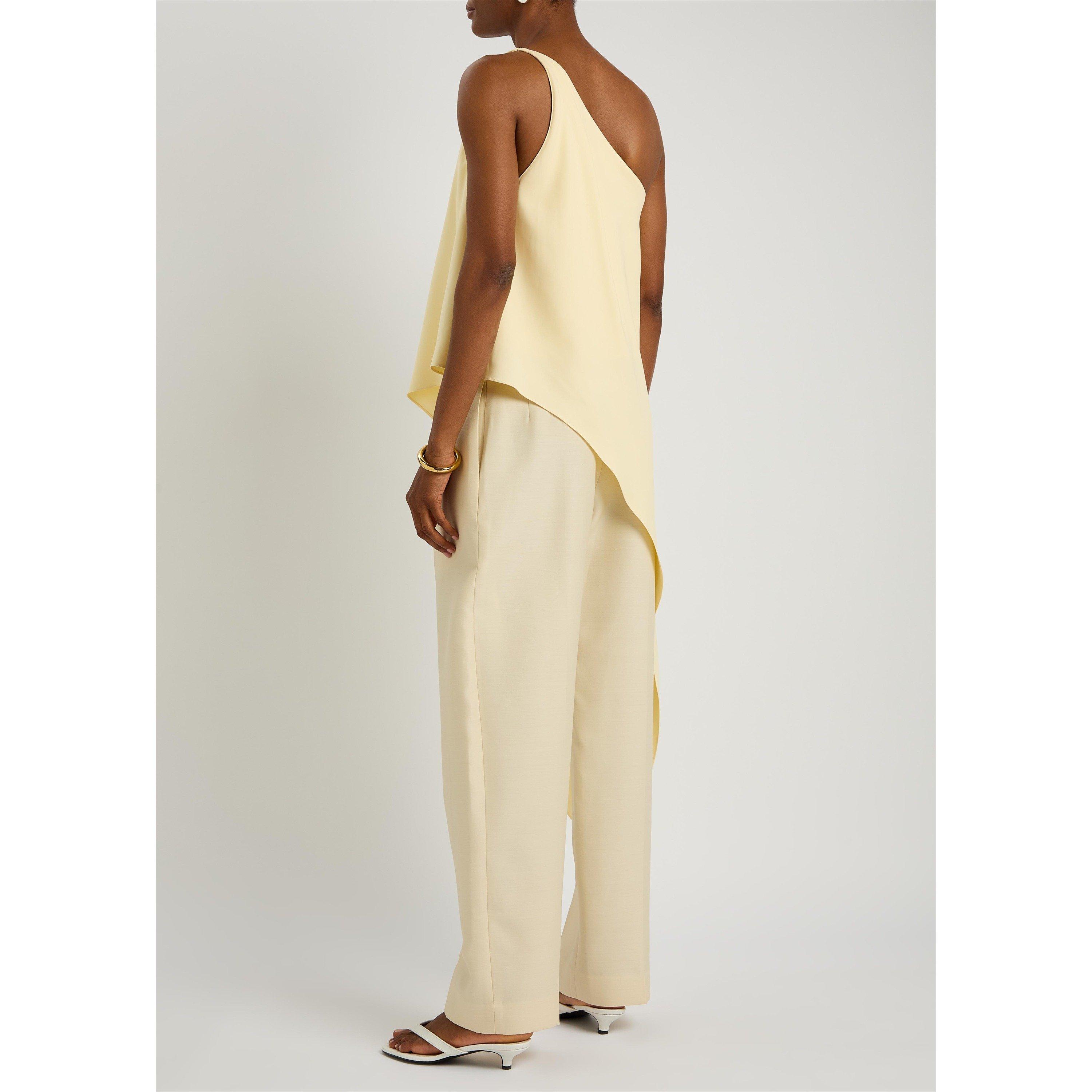YELLOW - Armarium - Women's Susanna Viscose One Shoulder Oversized-Fit Top - 3