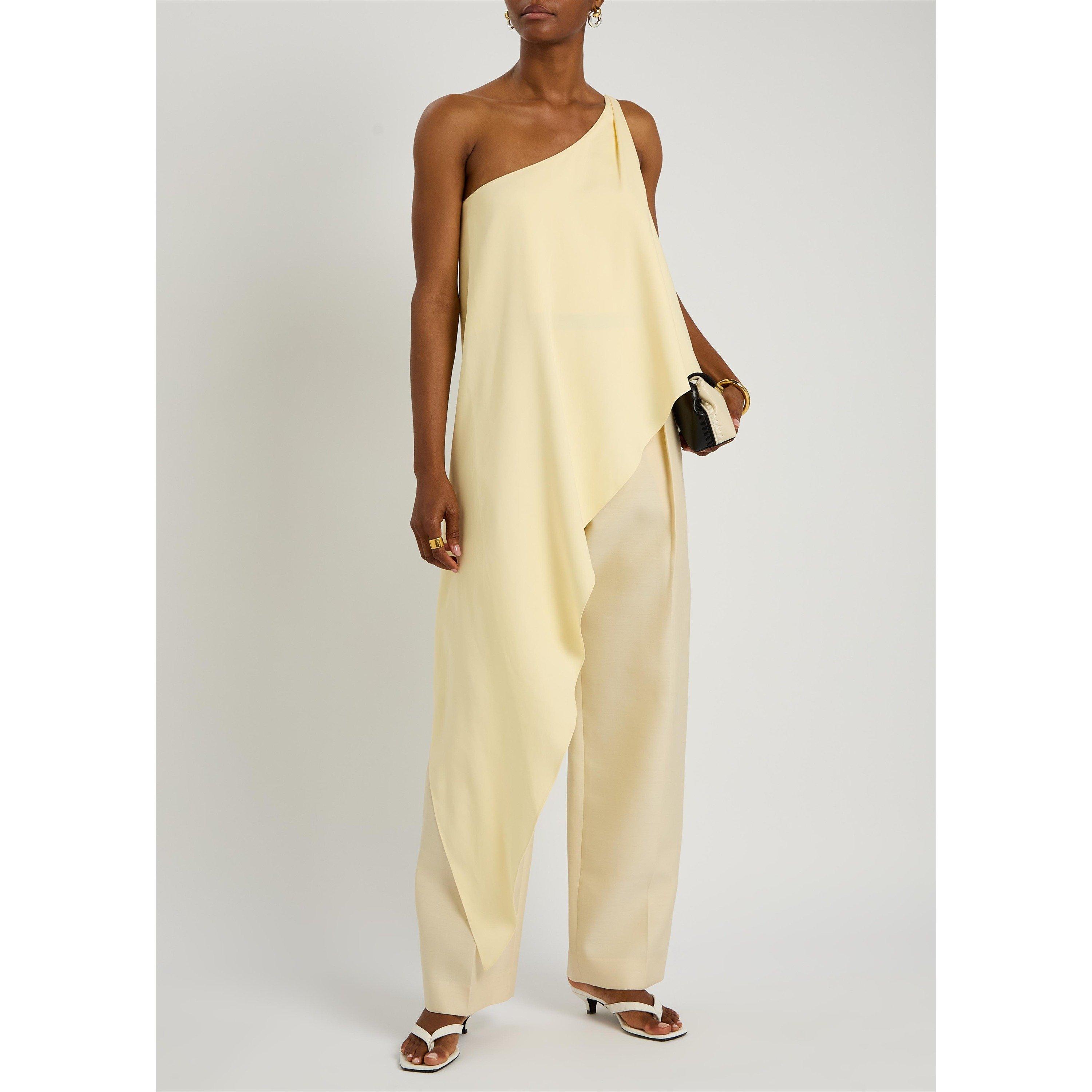 YELLOW - Armarium - Women's Susanna Viscose One Shoulder Oversized-Fit Top - 5