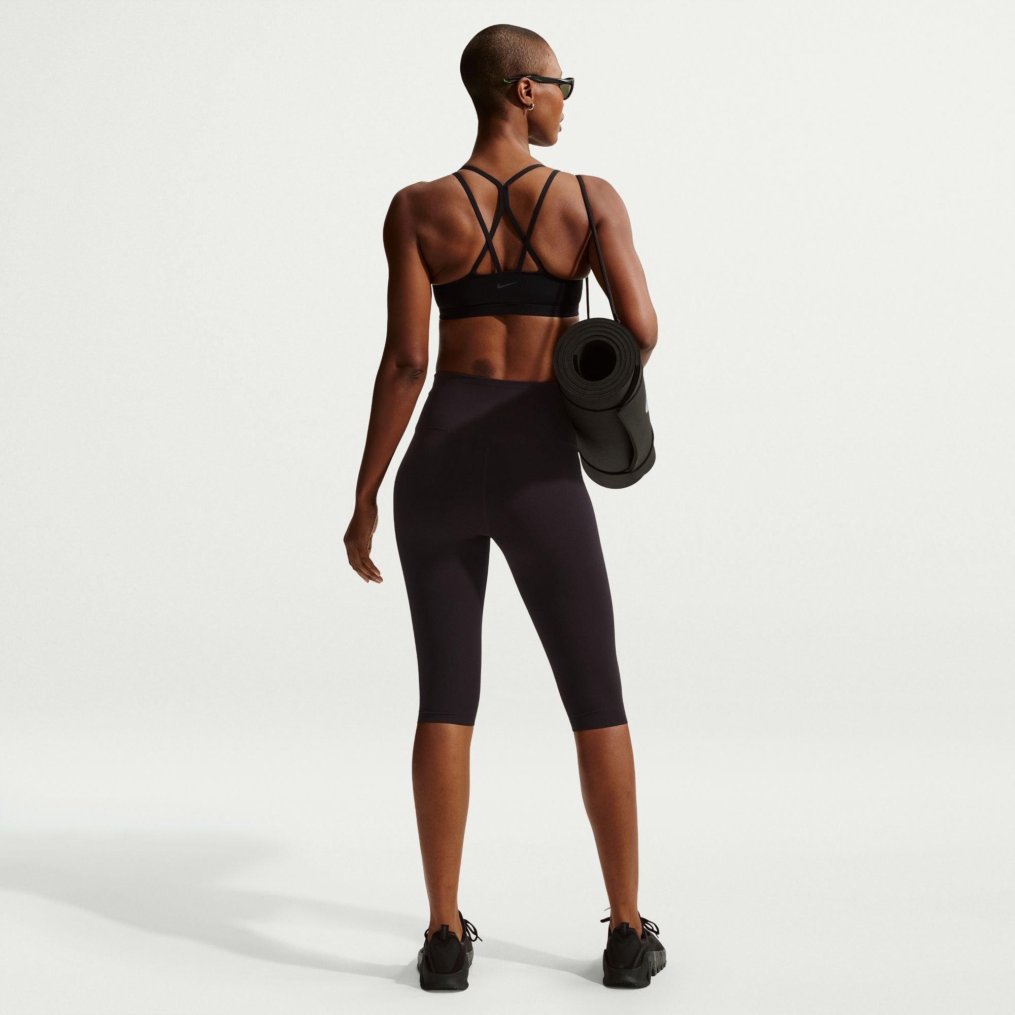 BLACK GREY - Nike - B W NK DF ZENVY STRAPPY BRA - 7