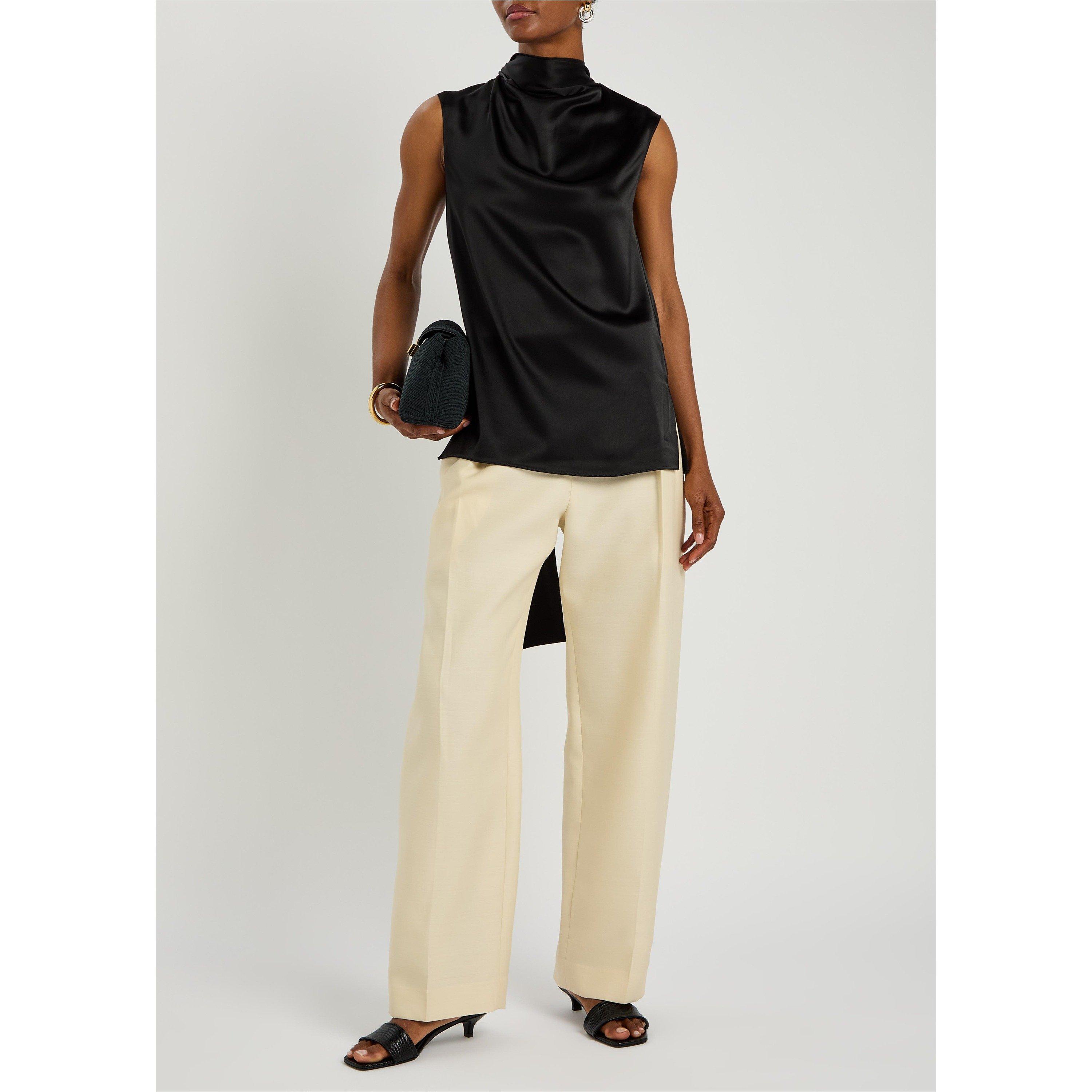 BLACK - Roksanda Ilincic - Women's Vali Sleeveless Shirt - 5