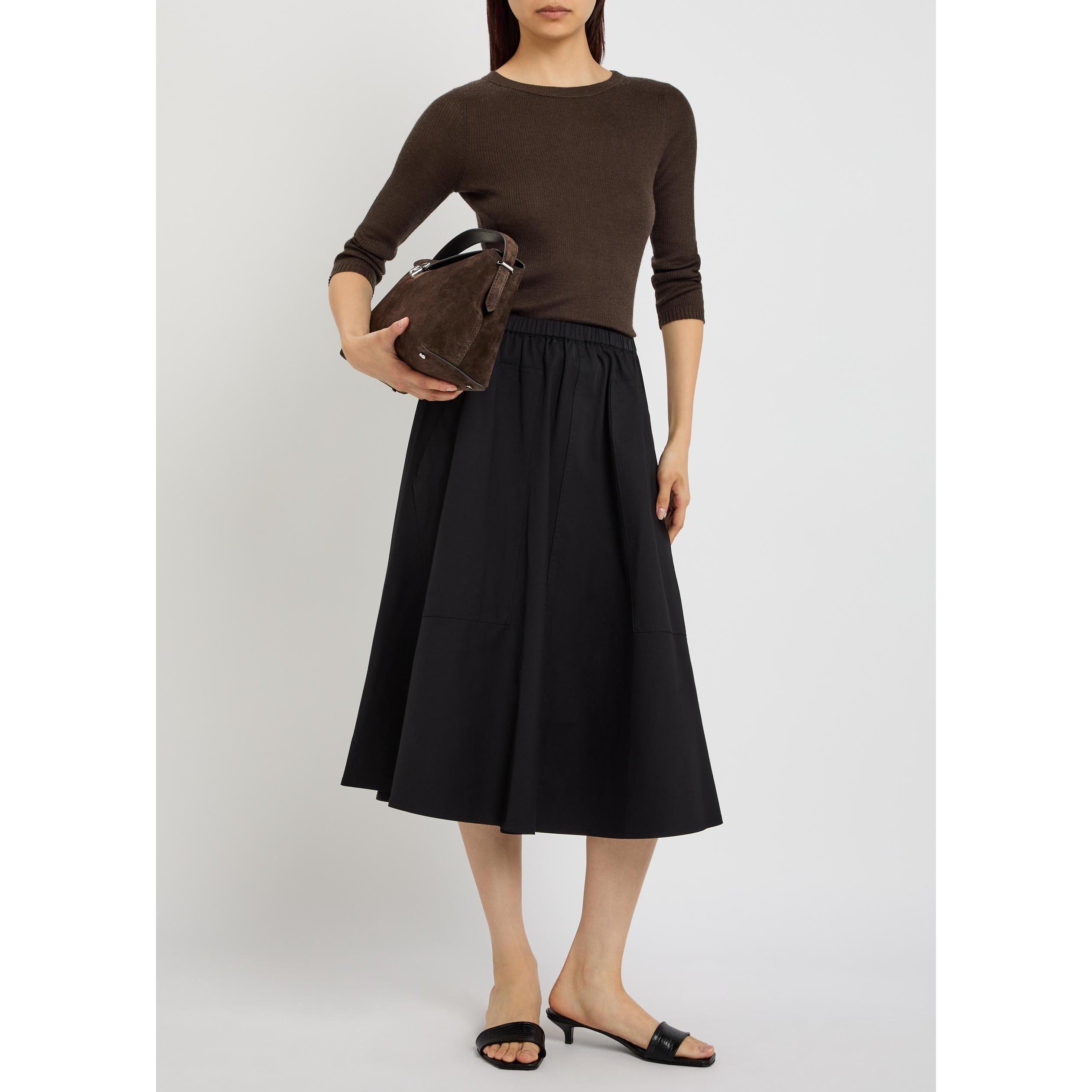 BROWN - Vince - KW 3/4 SLV BOAT NK CASHMERE TO - 5