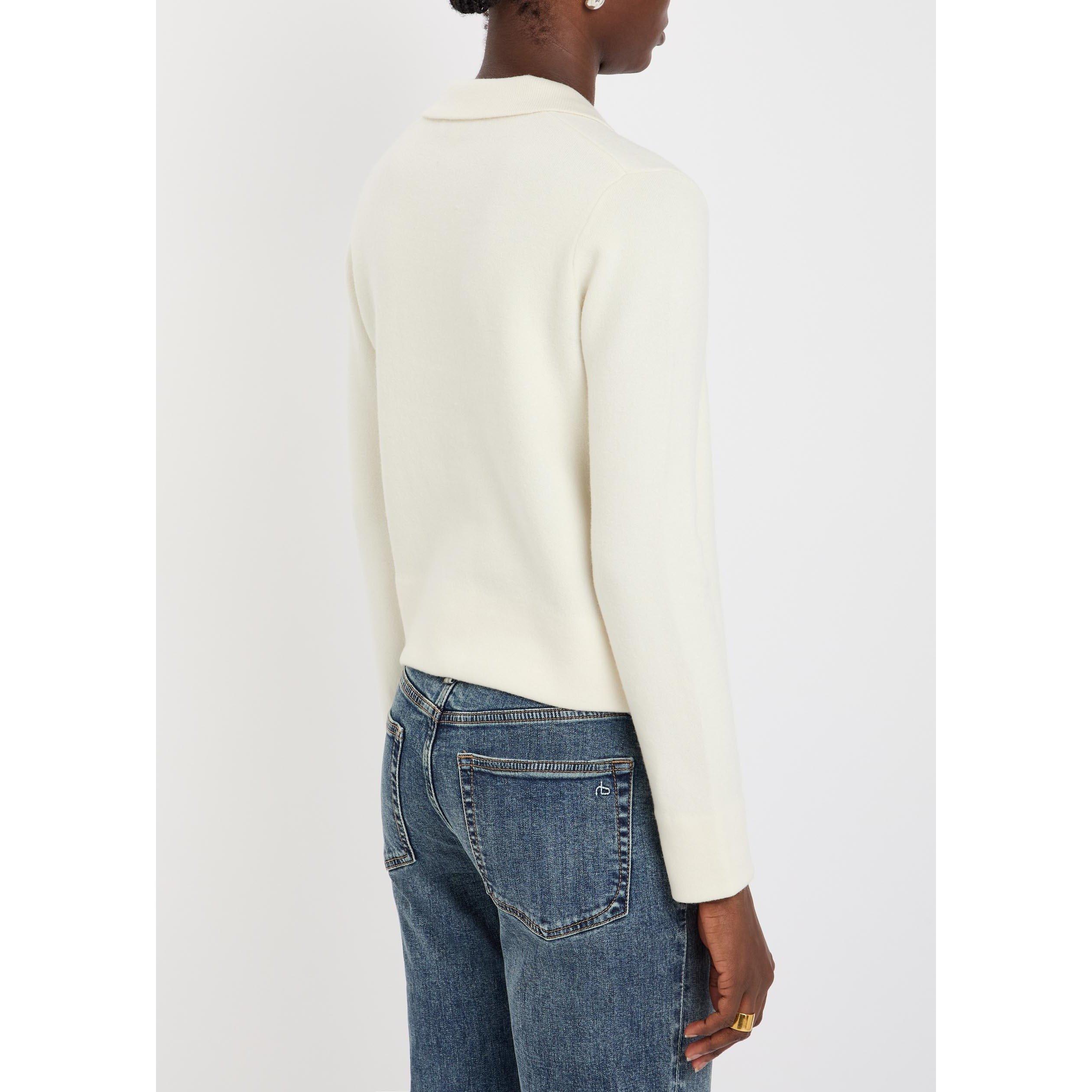 OFF WHITE - Vince - KW NOTCH COLLAR DBL FACE CARDI - 3