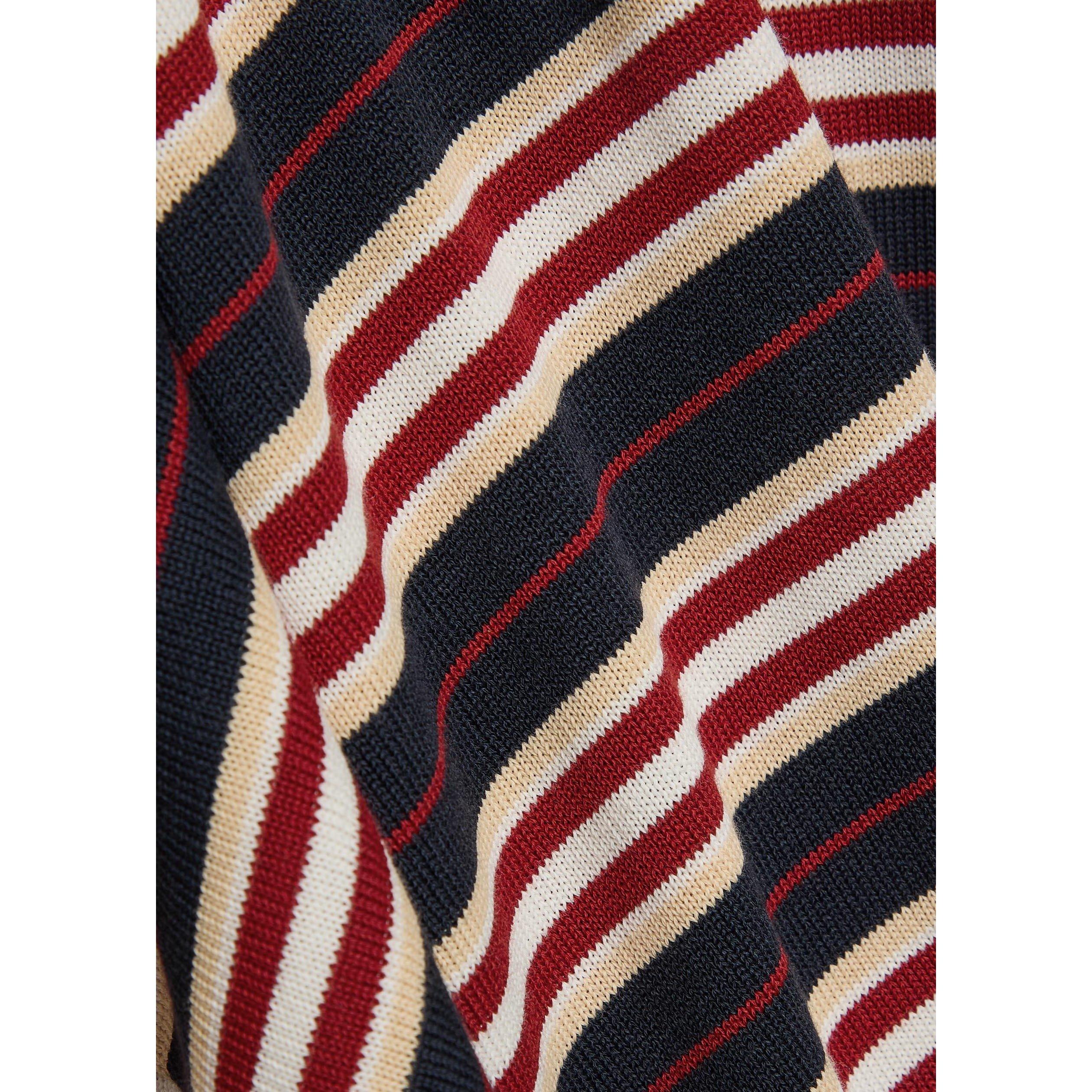 NAVY AND OTHER - Faithfull The Brand - Women's Harlow Striped Oversized-Fit Knitted Long-Sleeve Polo - 4
