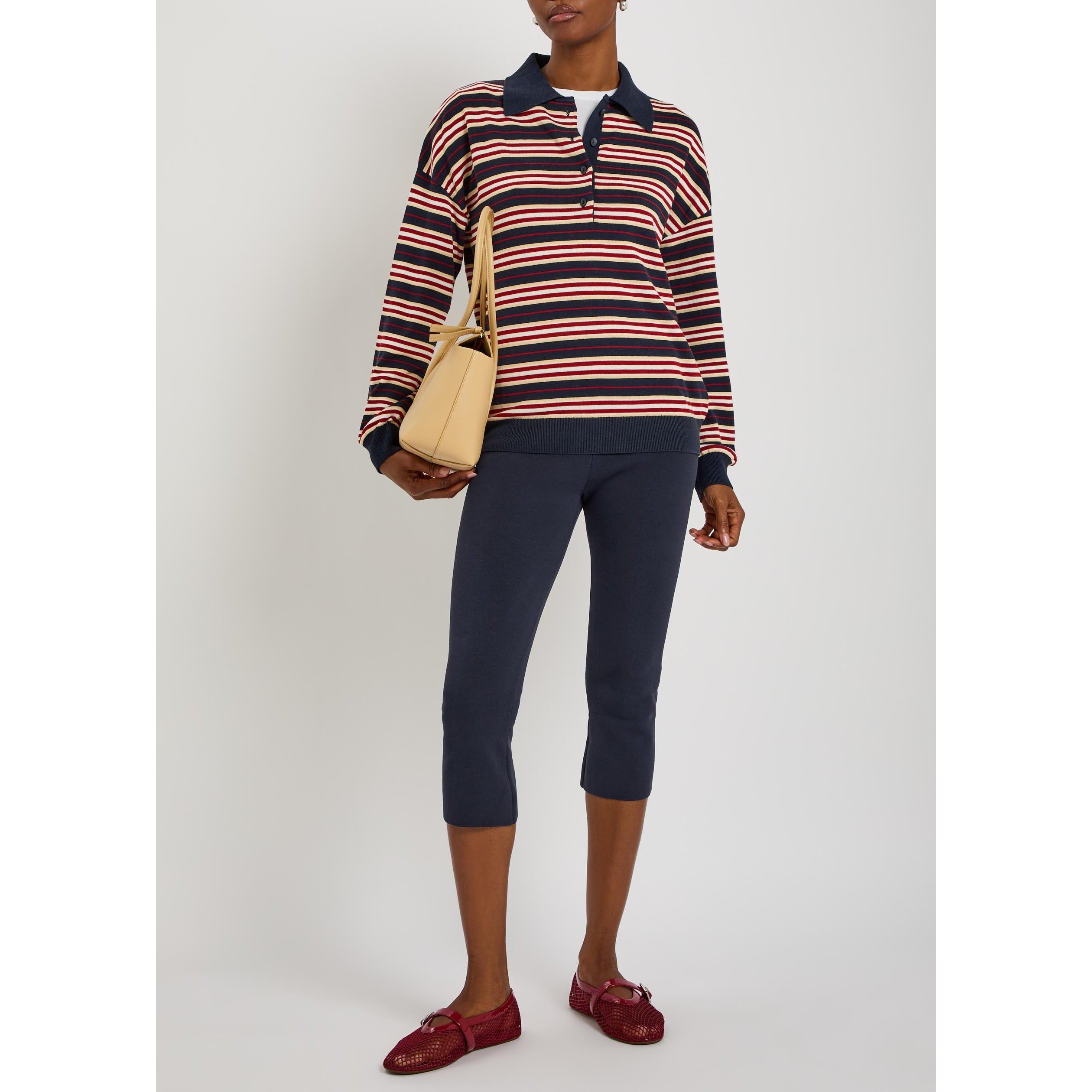 NAVY - Faithfull The Brand - Women's Leandra Cotton Slim-Fit Capri - 5