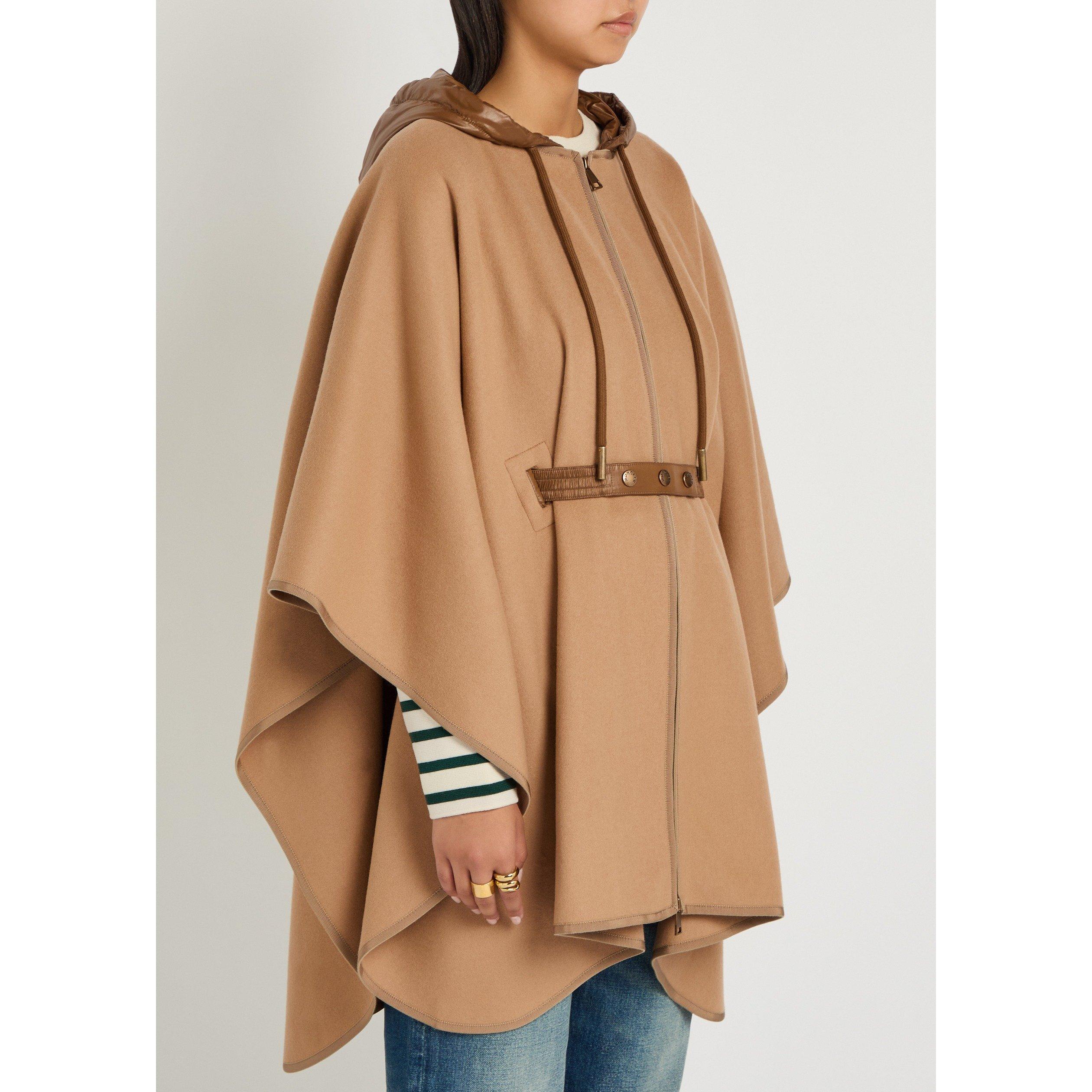 BEIGE - Moncler - Women's Wool Relaxed-Fit Cape - 2