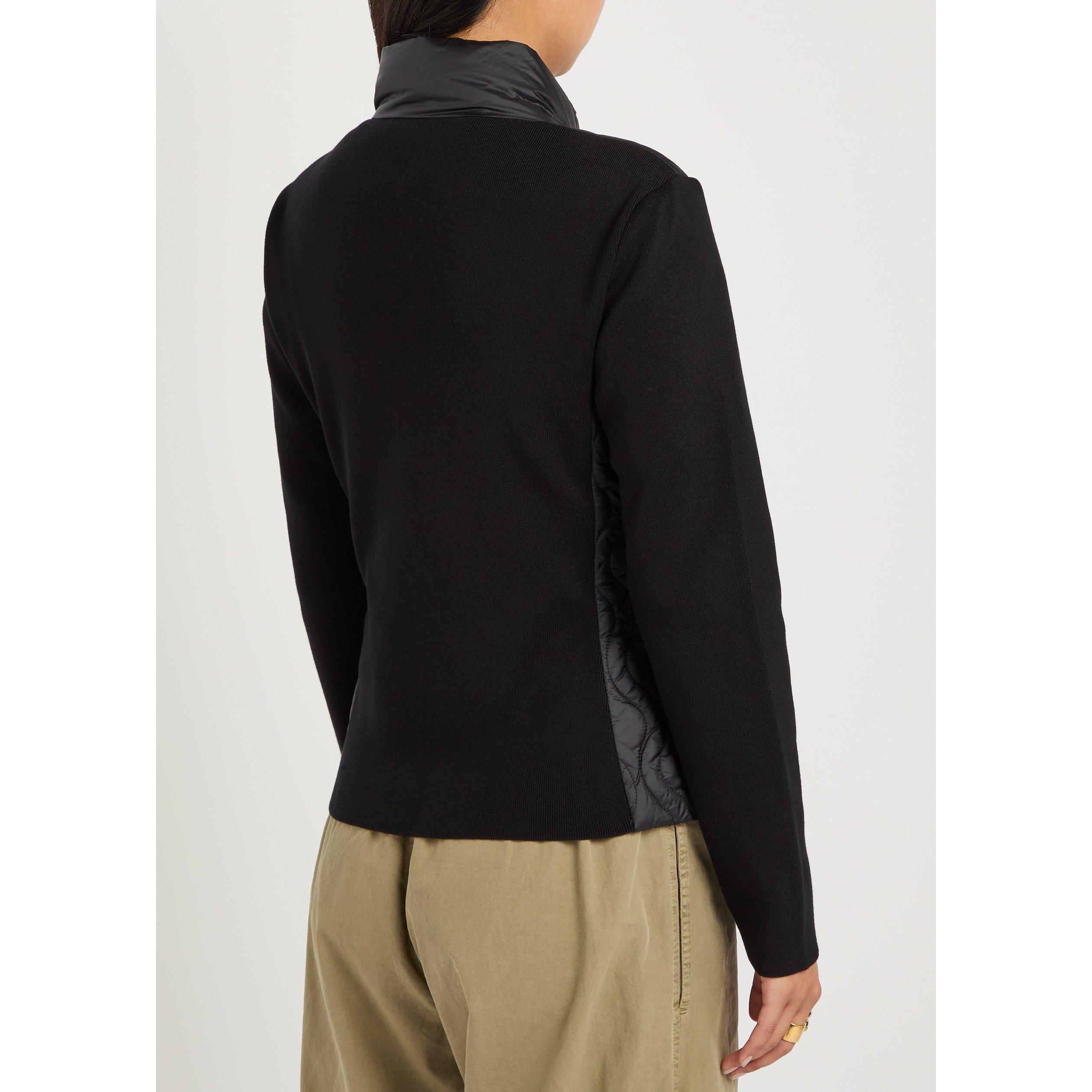 BLACK - Moncler - Women's Cotton Slim-Fit Cardigan - 3