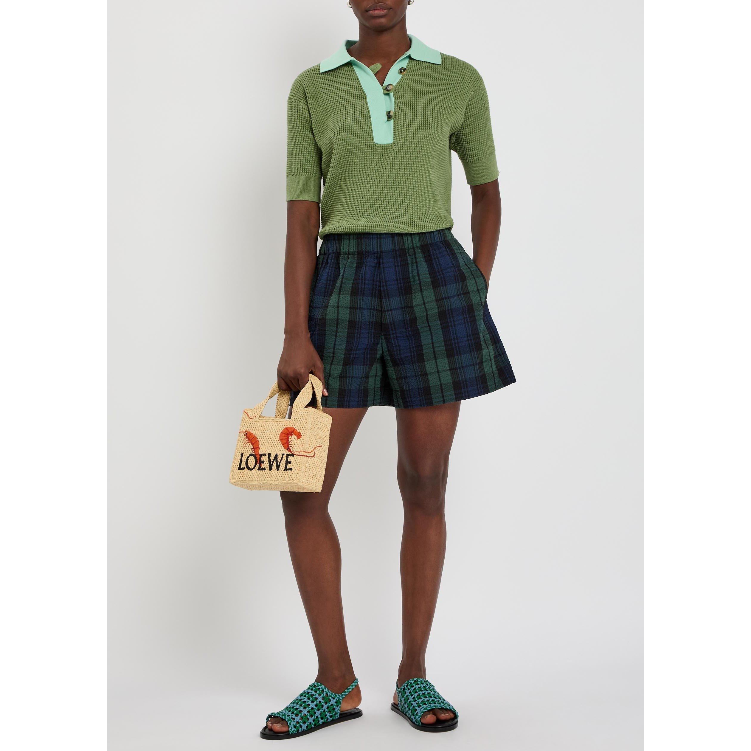 GREEN AND OTHER - JW Anderson - Women's Short-Sleeve Cotton Oversized-Fit Polo Shirt - 5