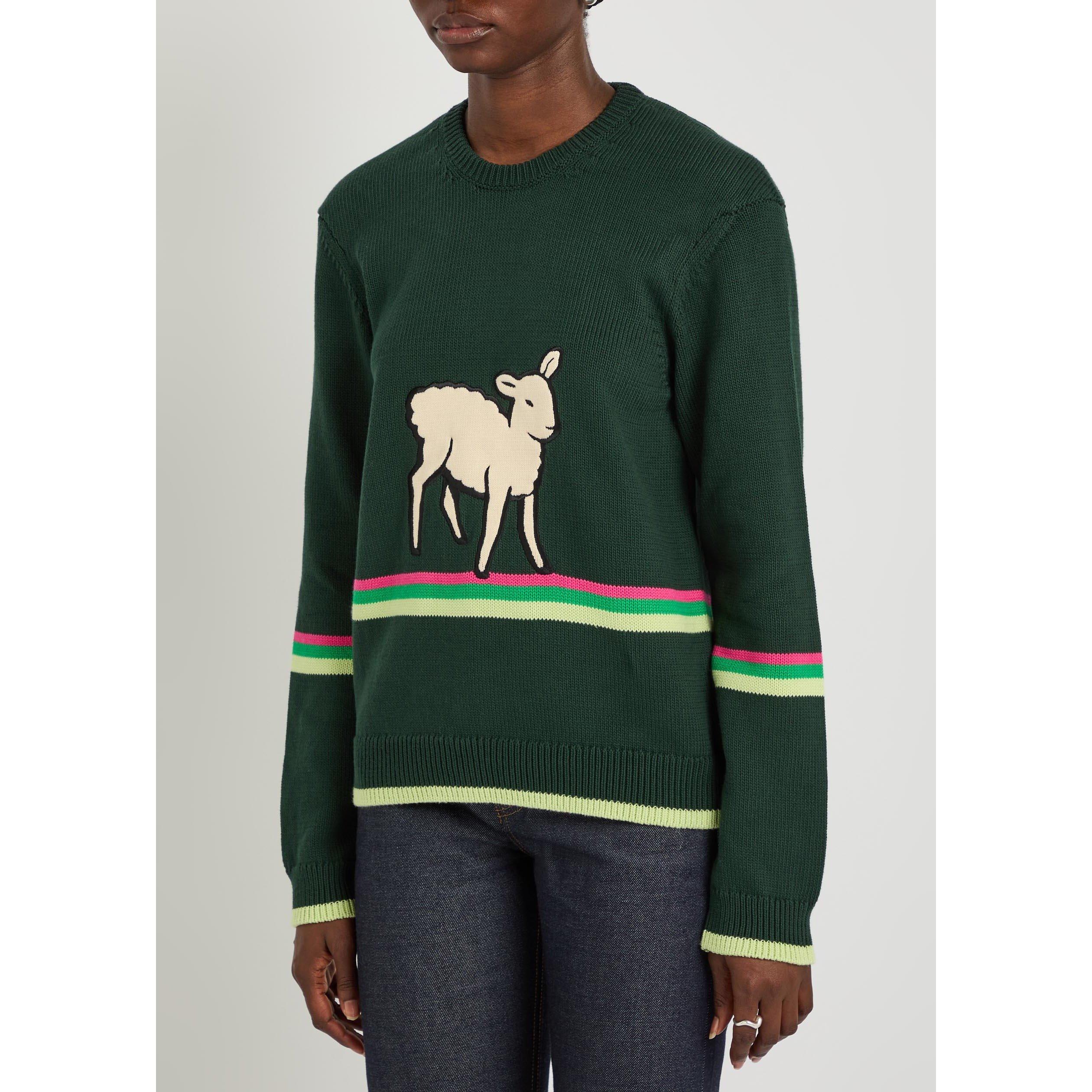 GREEN AND OTHER - JW Anderson - Women's Cotton Crew-Neck Jumper - 2
