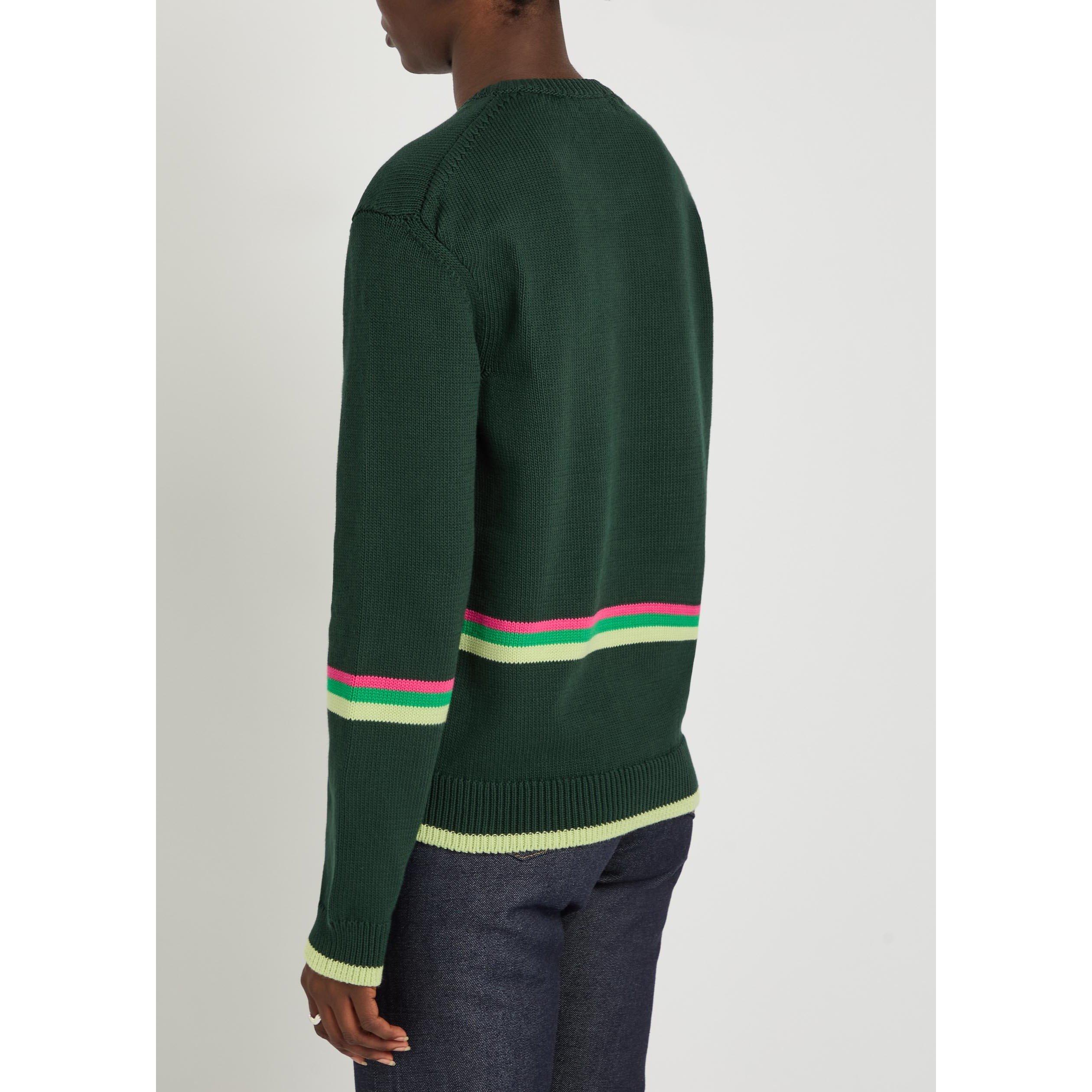 GREEN AND OTHER - JW Anderson - Women's Cotton Crew-Neck Jumper - 3