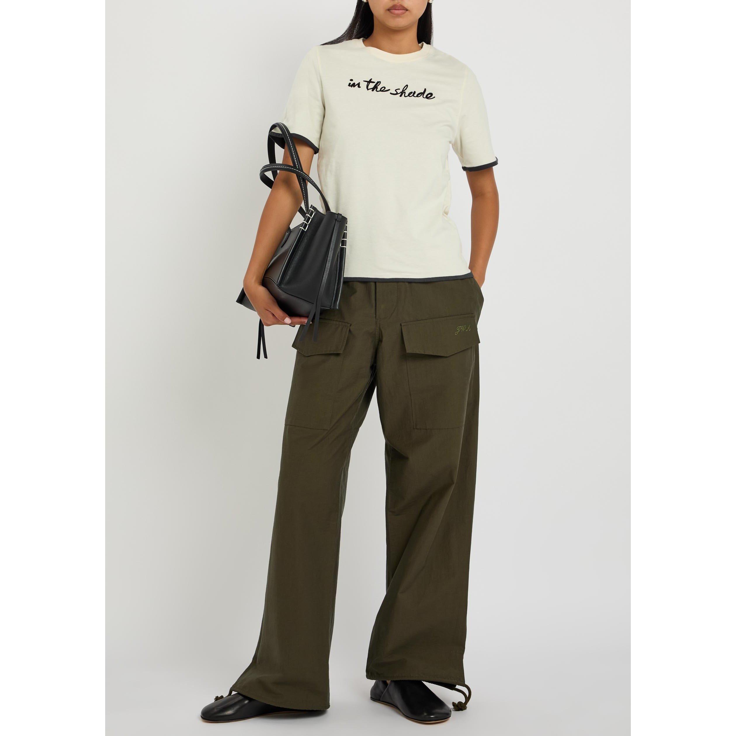 KHAKI - JW Anderson - Women's Cotton Relaxed-Fit Parachute Pants - 5