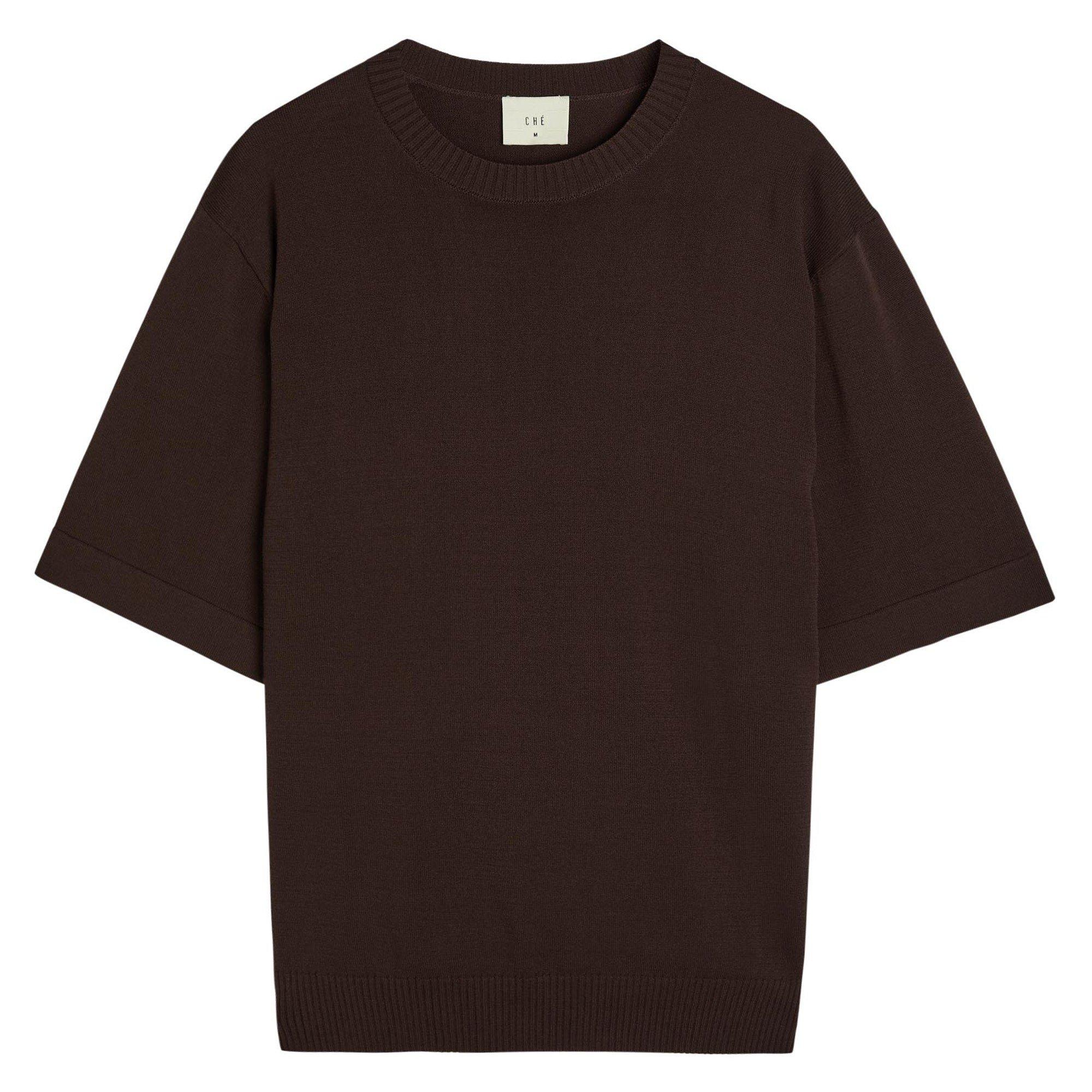 BROWN - Che - CHE BALLER KNIT TEE SS
