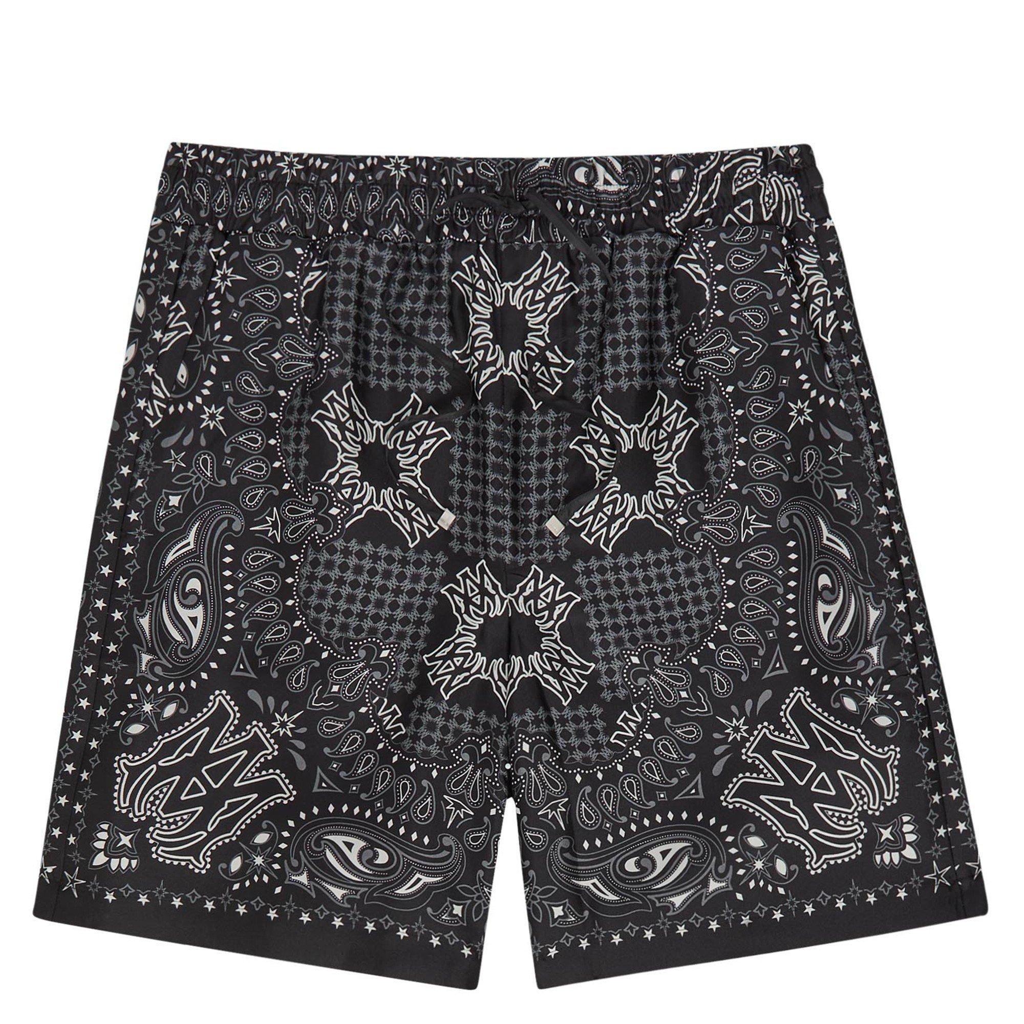 BLACK - Amiri - AMIRI CHECK SHORTS