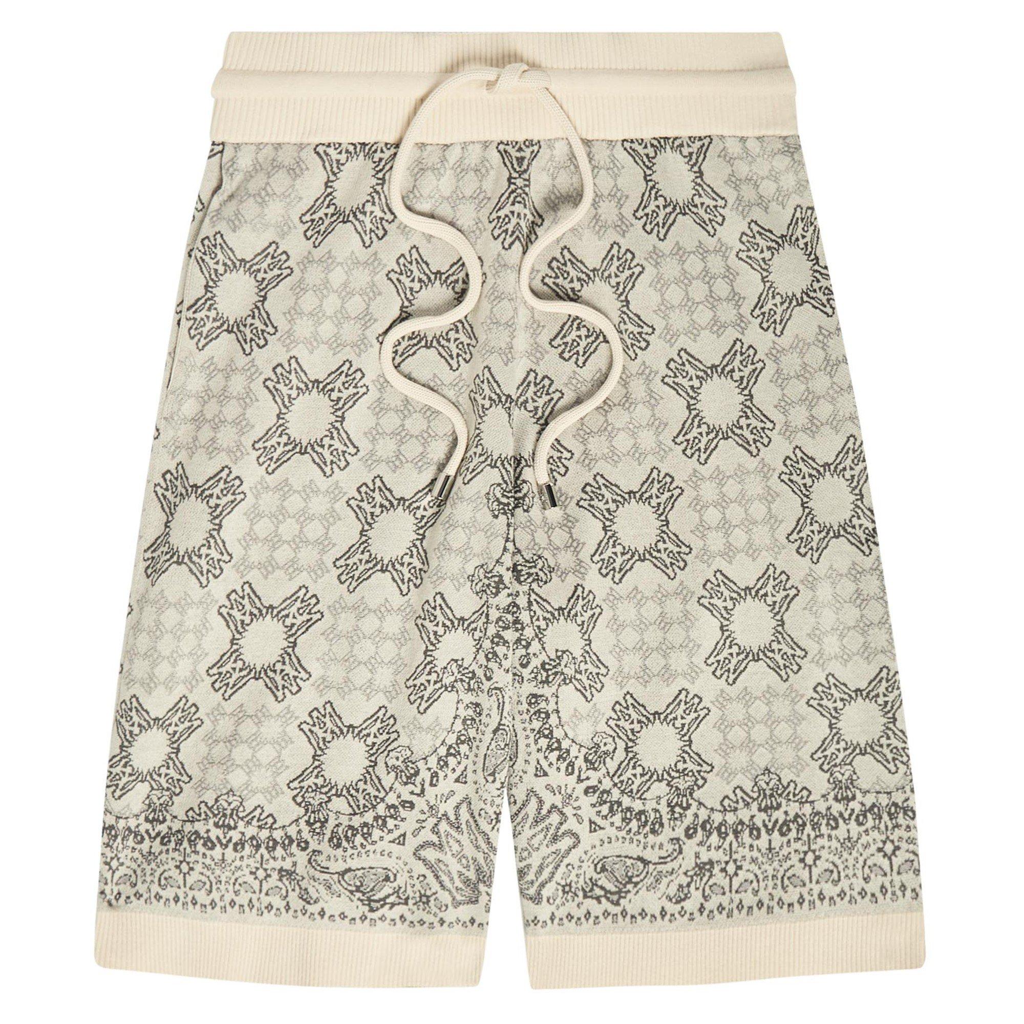 OFF WHITE - Amiri - AMIRI QUAD CHECK KNIT SHORTS - 1