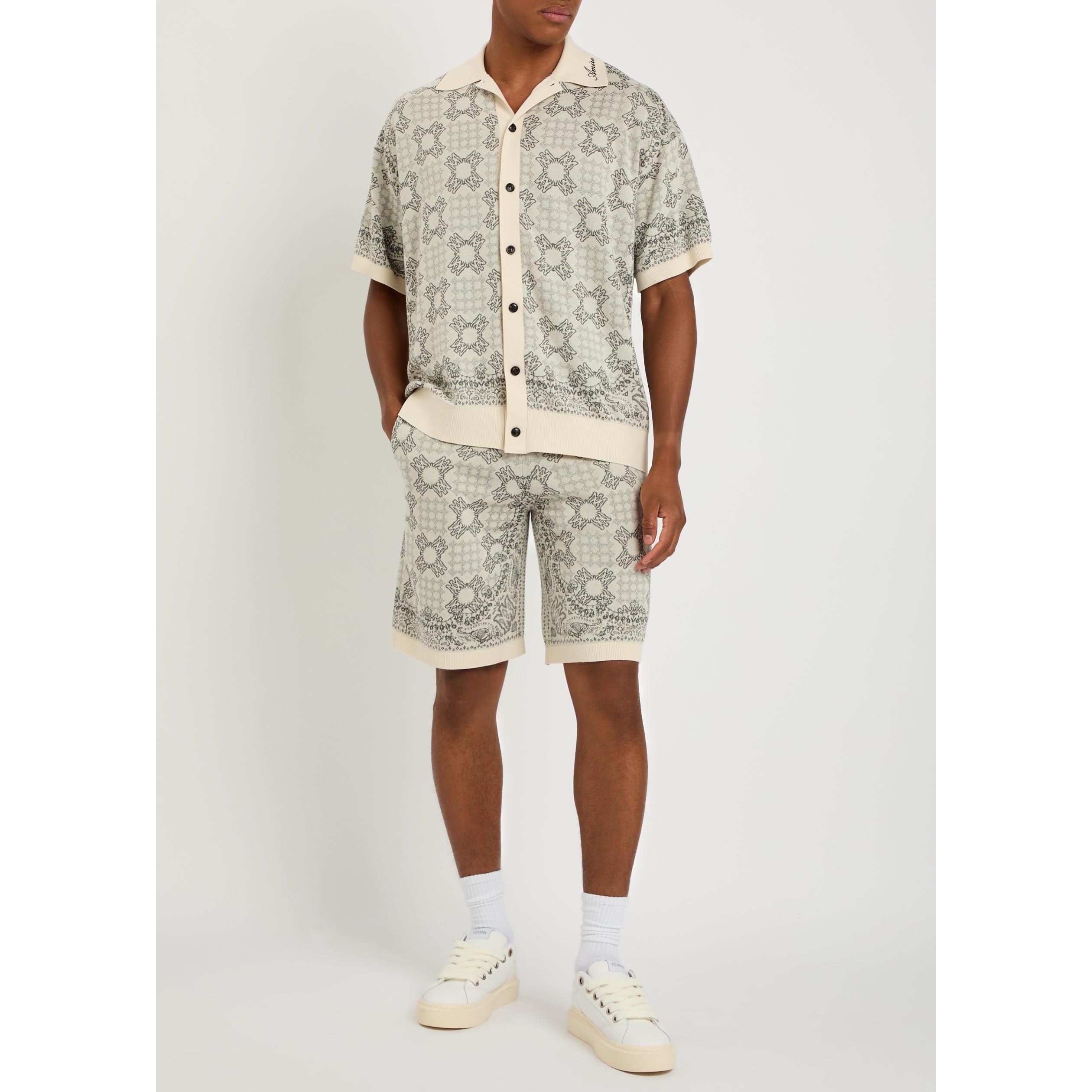 OFF WHITE - Amiri - AMIRI QUAD CHECK KNIT SHORTS - 5