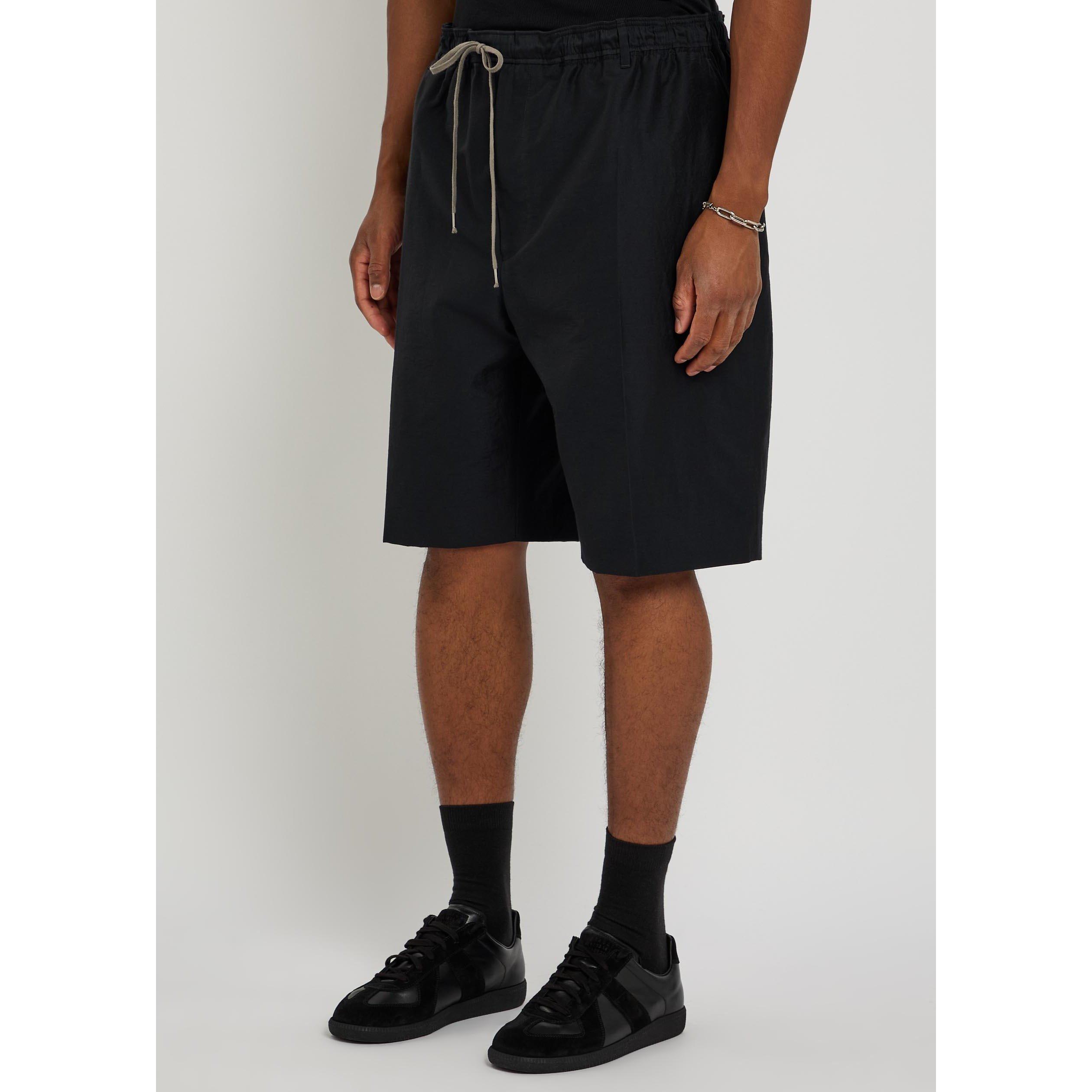 DARK BLUE - Maison Margiela - Men's Mar Cotton Drawstring Woven Shorts - 2