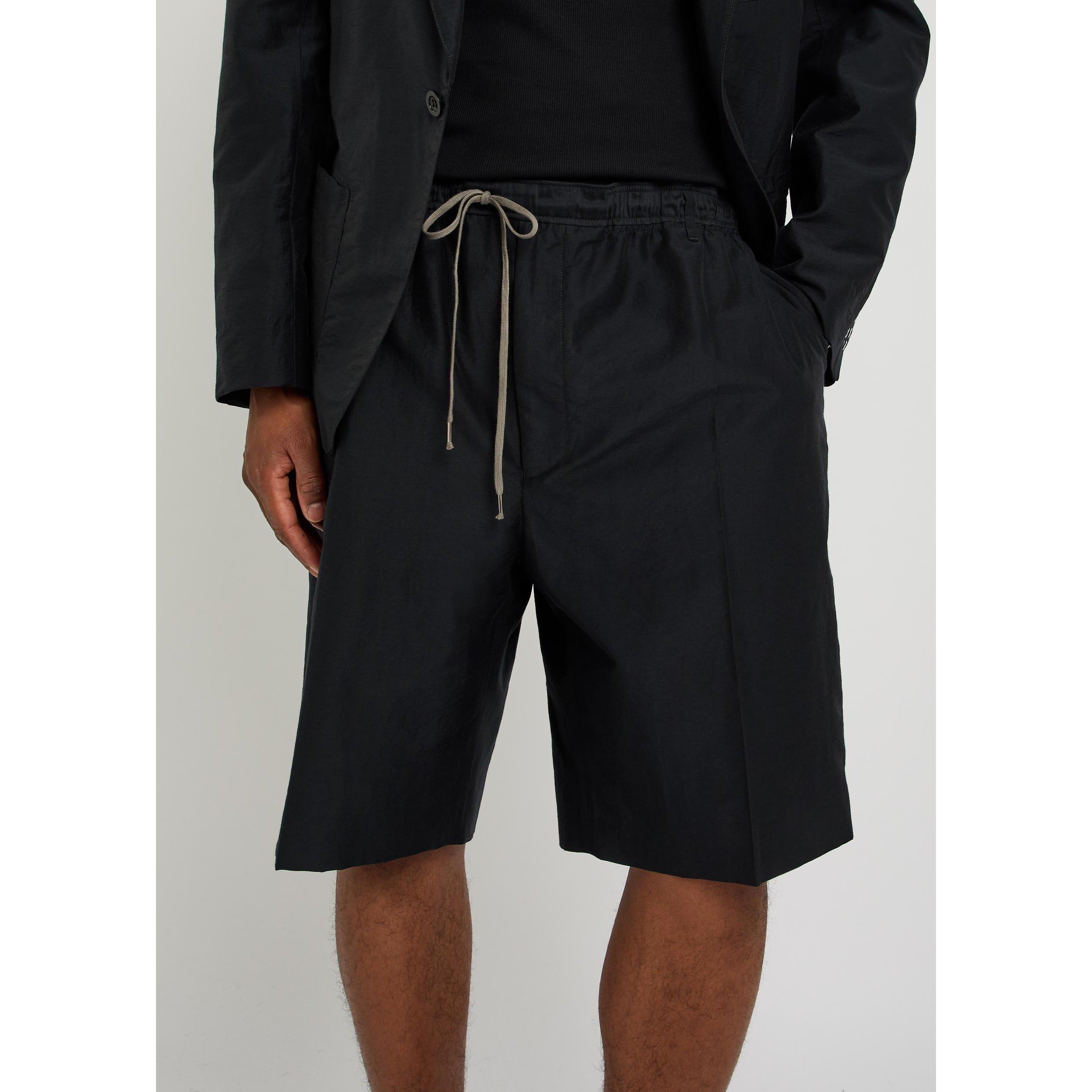 DARK BLUE - Maison Margiela - Men's Mar Cotton Drawstring Woven Shorts - 4