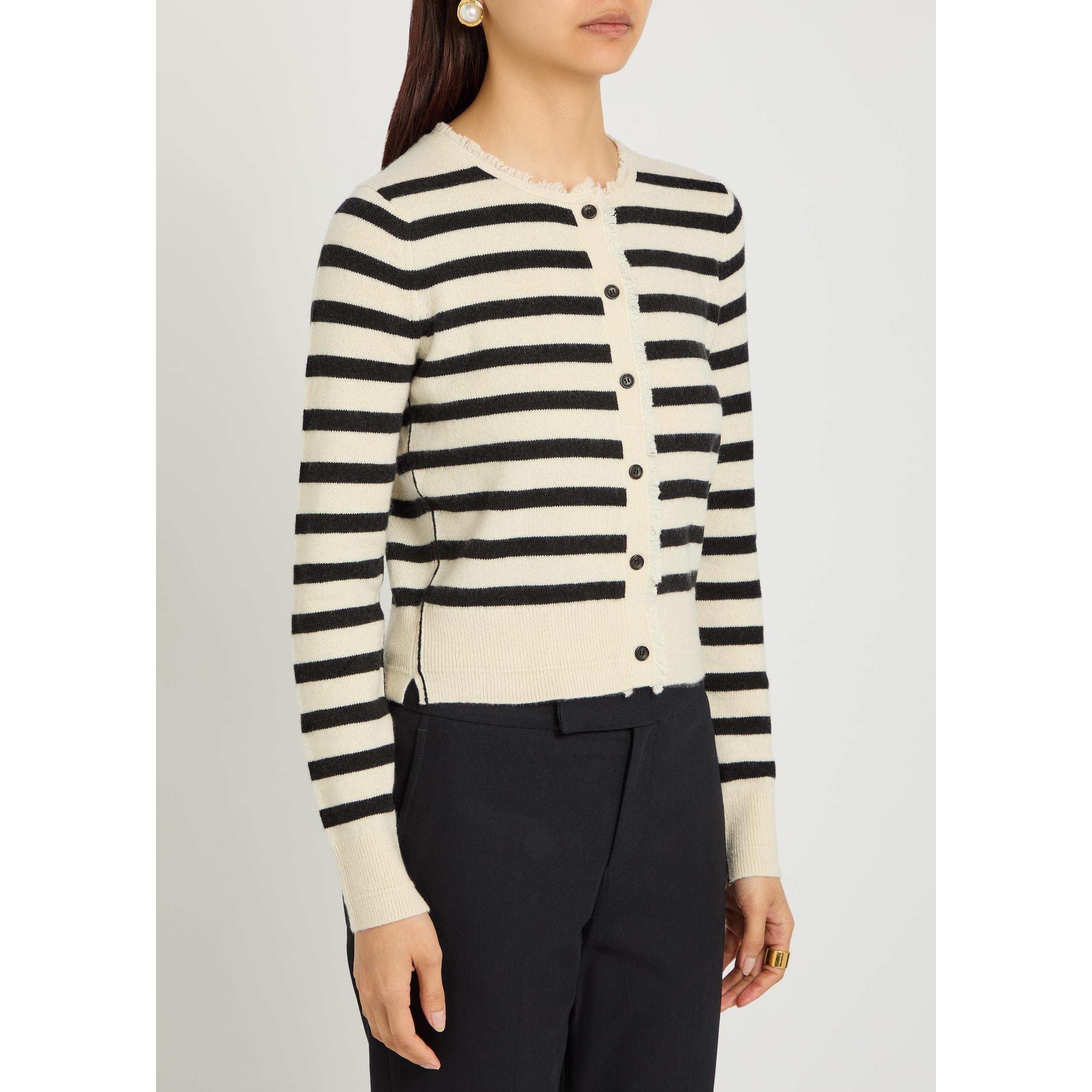 BLACK AND WHITE - Maria McManus - PETITE FRINGE CARDIGAN IN IVOR - 2