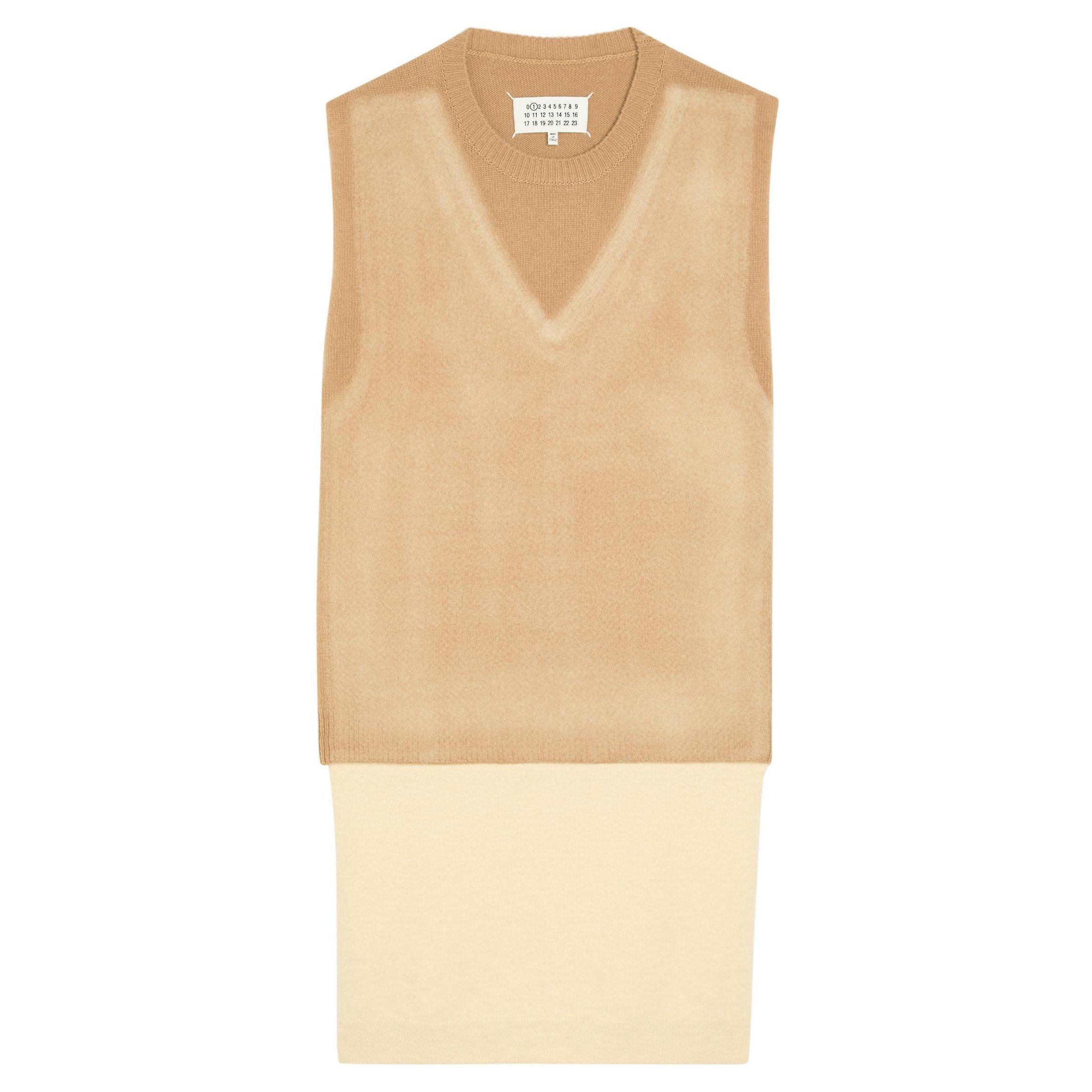 CREAM AND OTHER - Maison Margiela - FUSE KNIT VEST - 1