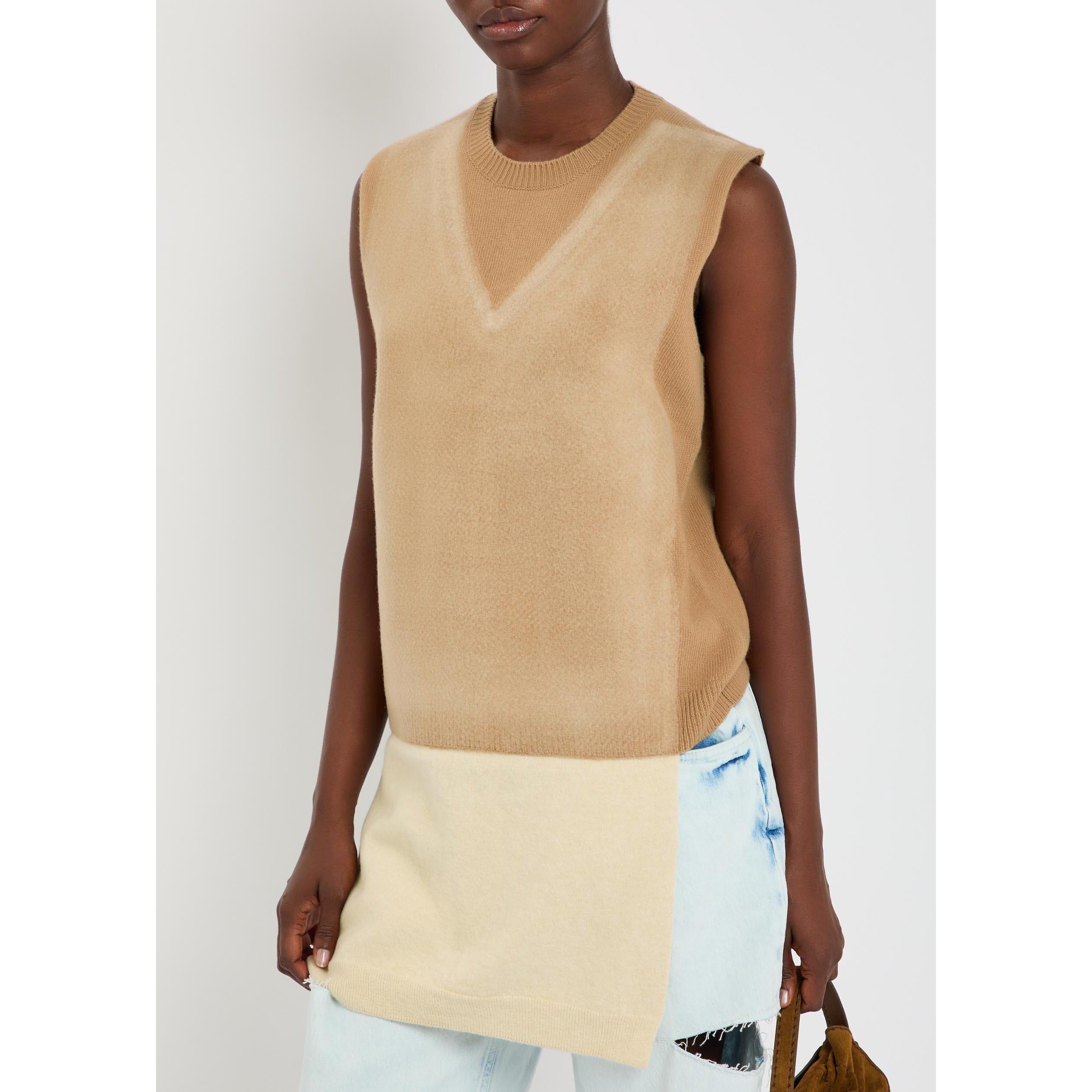 CREAM AND OTHER - Maison Margiela - FUSE KNIT VEST - 4