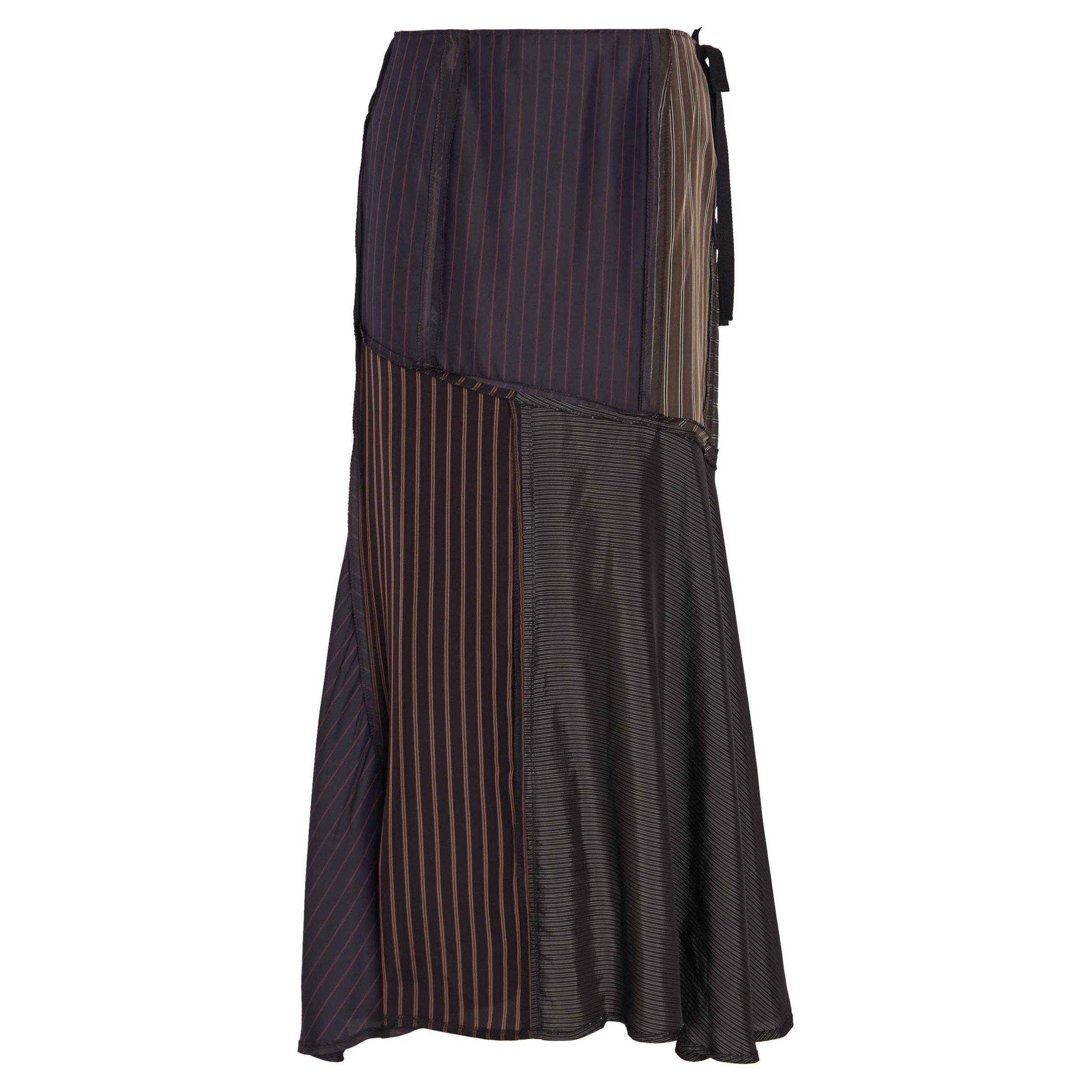 MULTICOLOURED - Maison Margiela - LINING PATCHWORK MIDI SKIRT - 1
