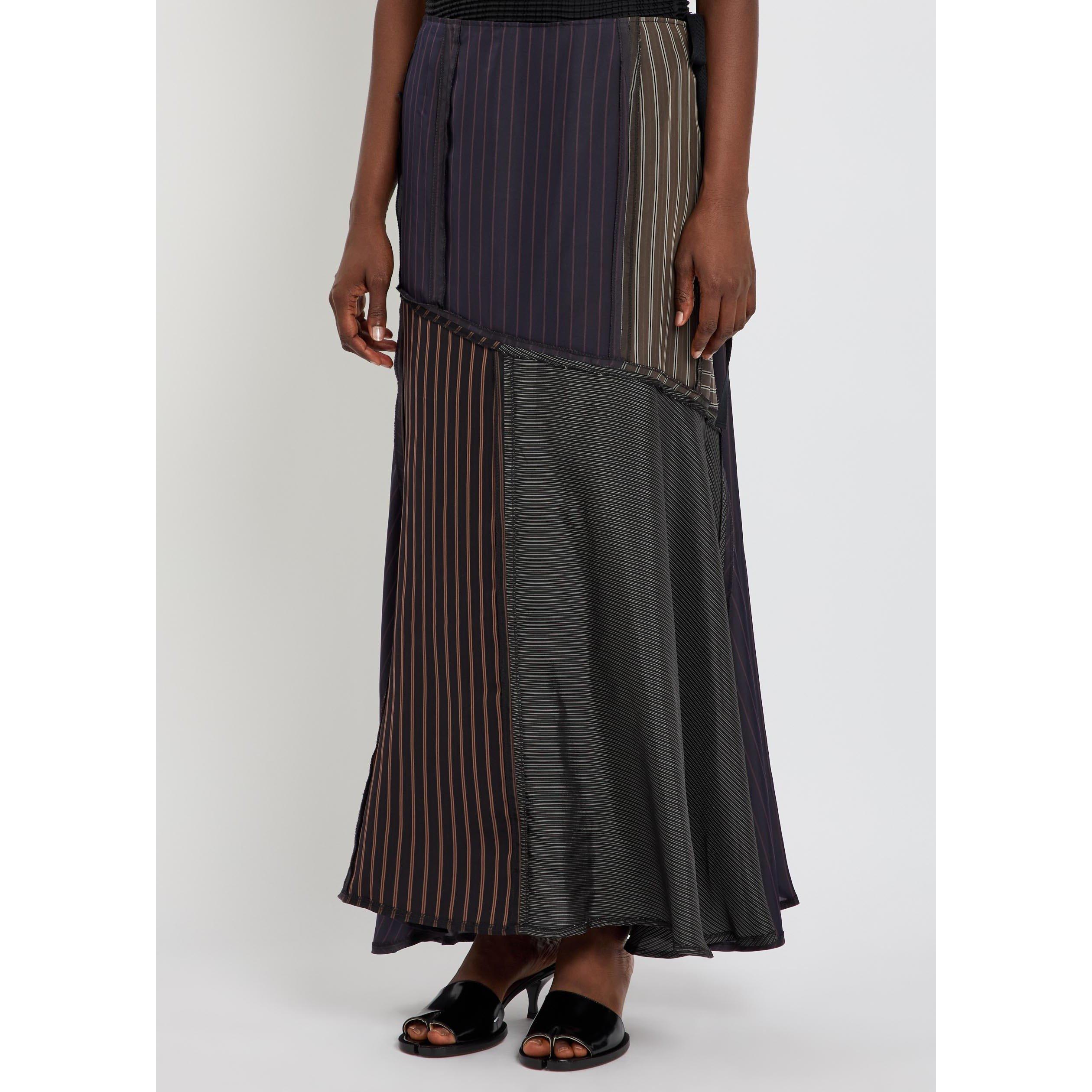 MULTICOLOURED - Maison Margiela - LINING PATCHWORK MIDI SKIRT - 2