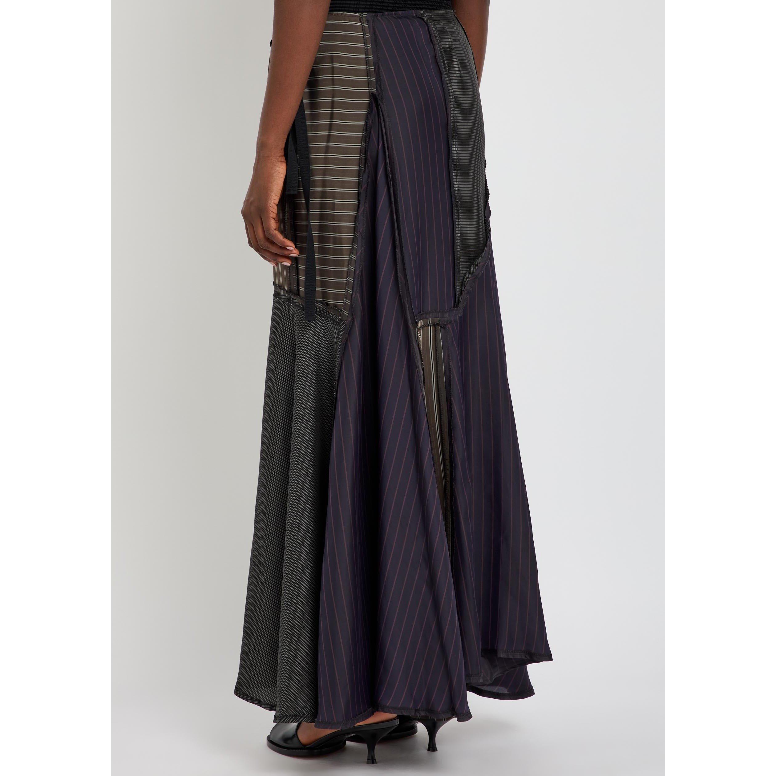 MULTICOLOURED - Maison Margiela - LINING PATCHWORK MIDI SKIRT - 3