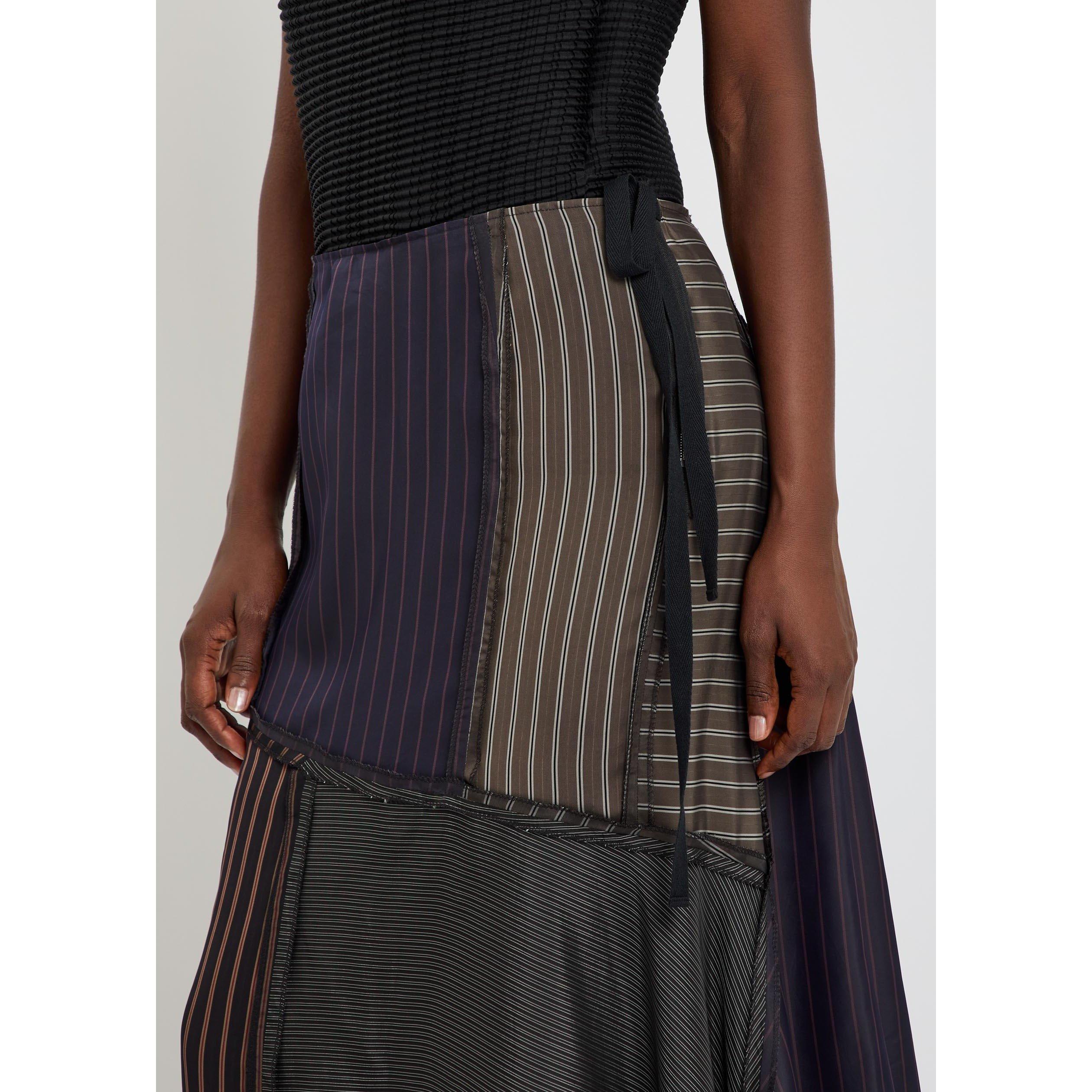 MULTICOLOURED - Maison Margiela - LINING PATCHWORK MIDI SKIRT - 4