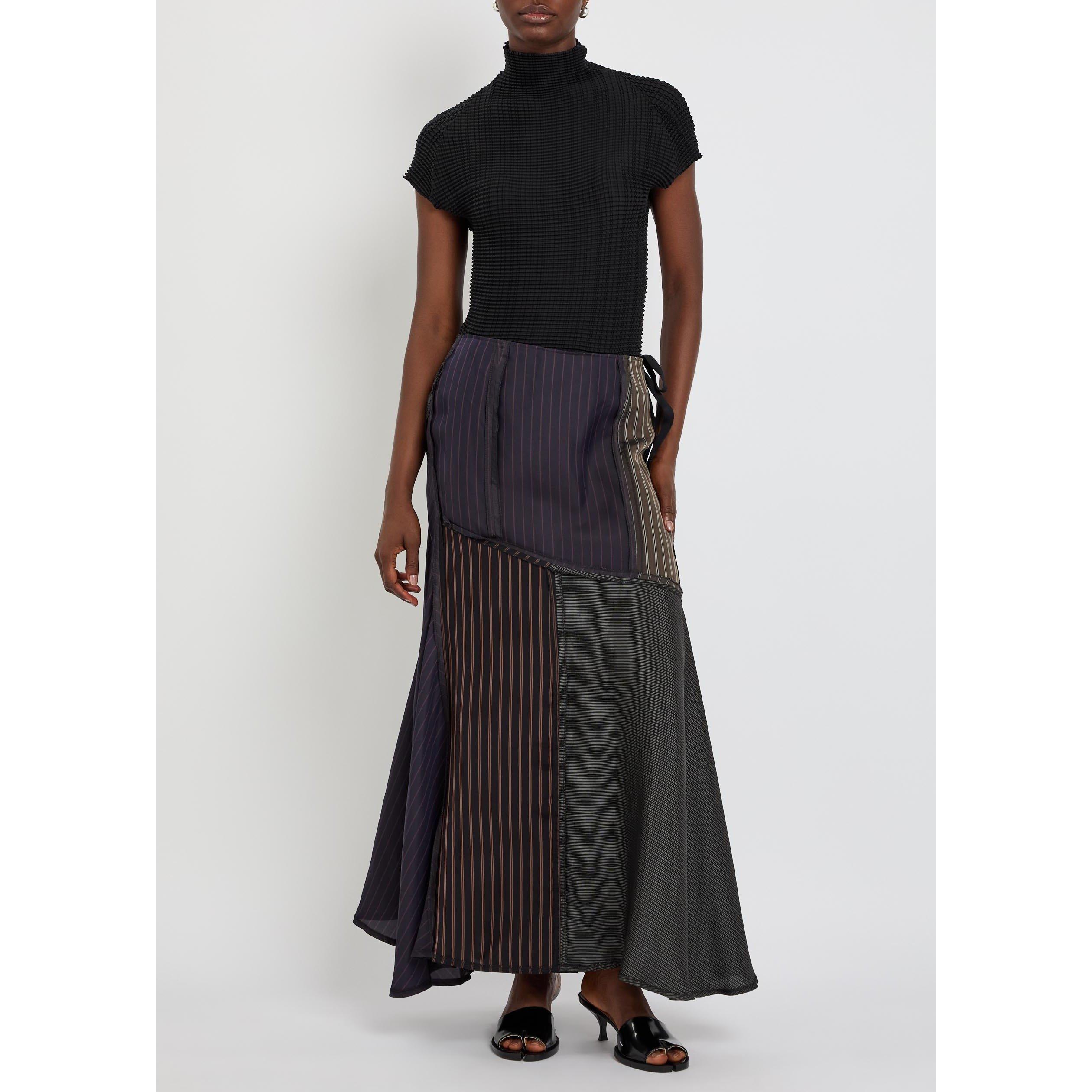 MULTICOLOURED - Maison Margiela - LINING PATCHWORK MIDI SKIRT - 5