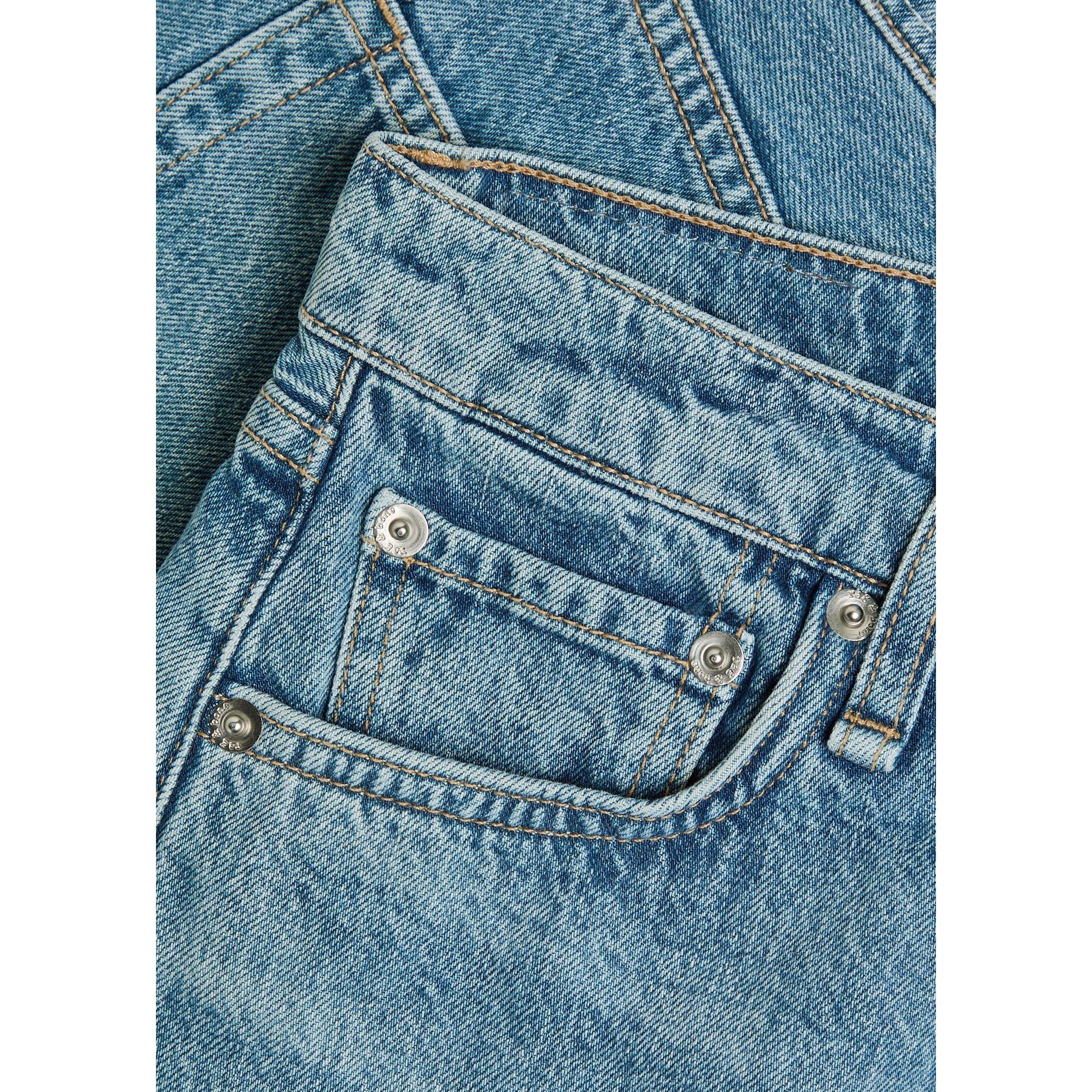 LIGHT BLUE - Rag and Bone - Women's Kaia Cotton Denim High-Rise Shorts - 4