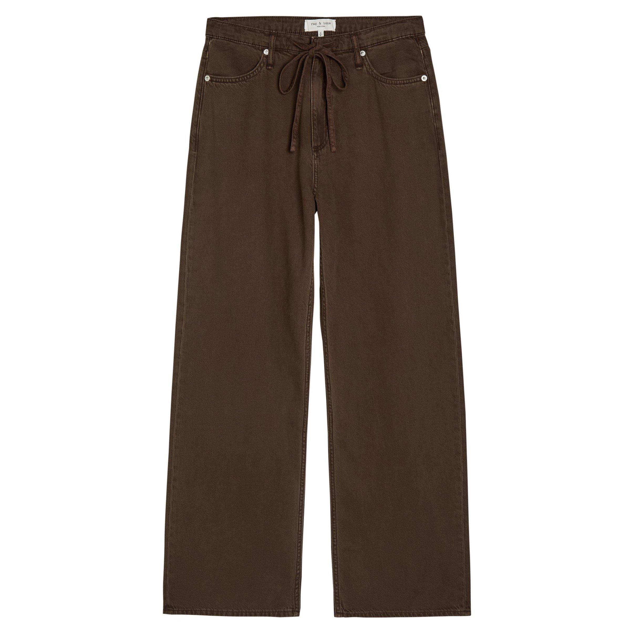 DARK BROWN - Rag and Bone - FTWT PHOEBE DRAWSTRING WIDE - 1
