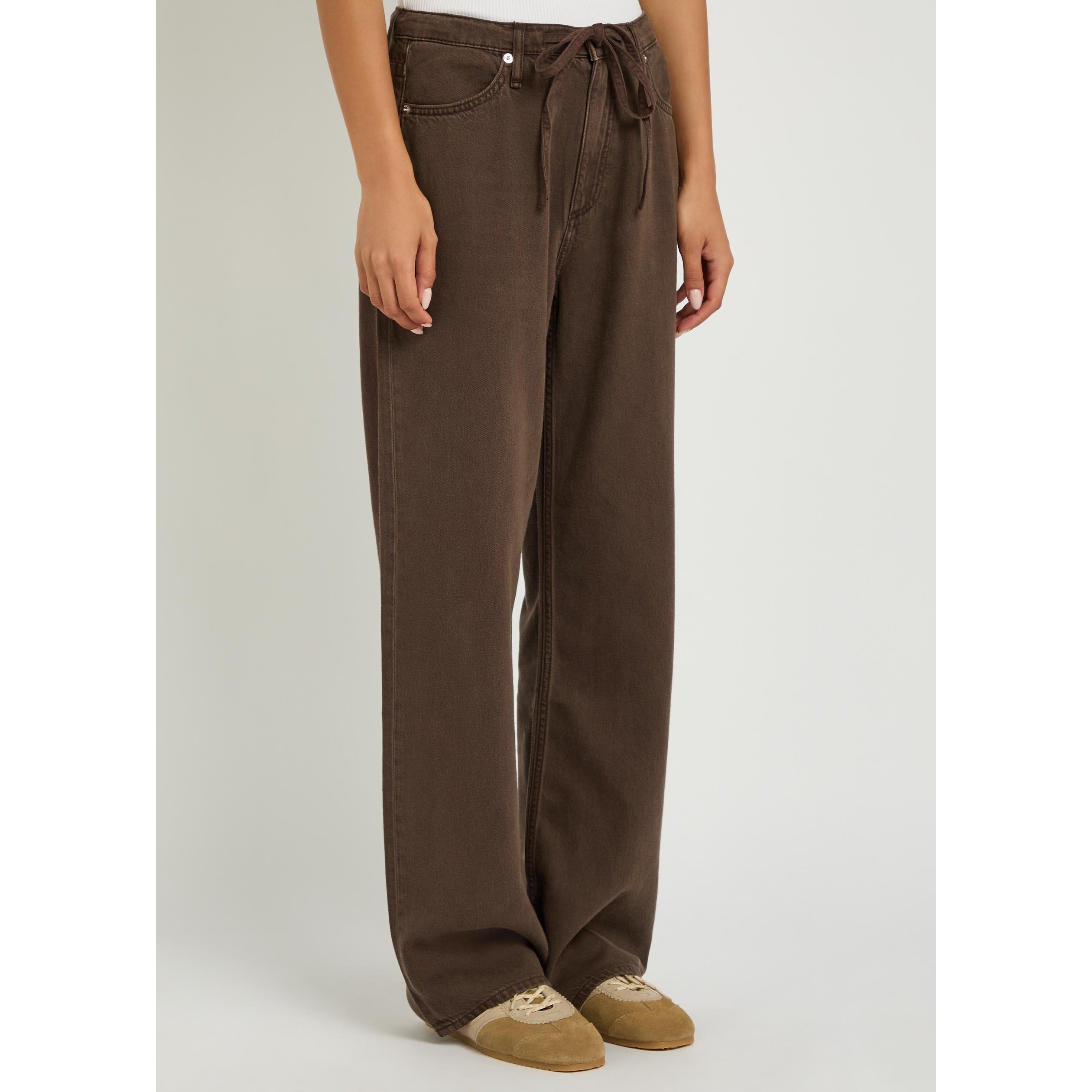 DARK BROWN - Rag and Bone - FTWT PHOEBE DRAWSTRING WIDE - 2