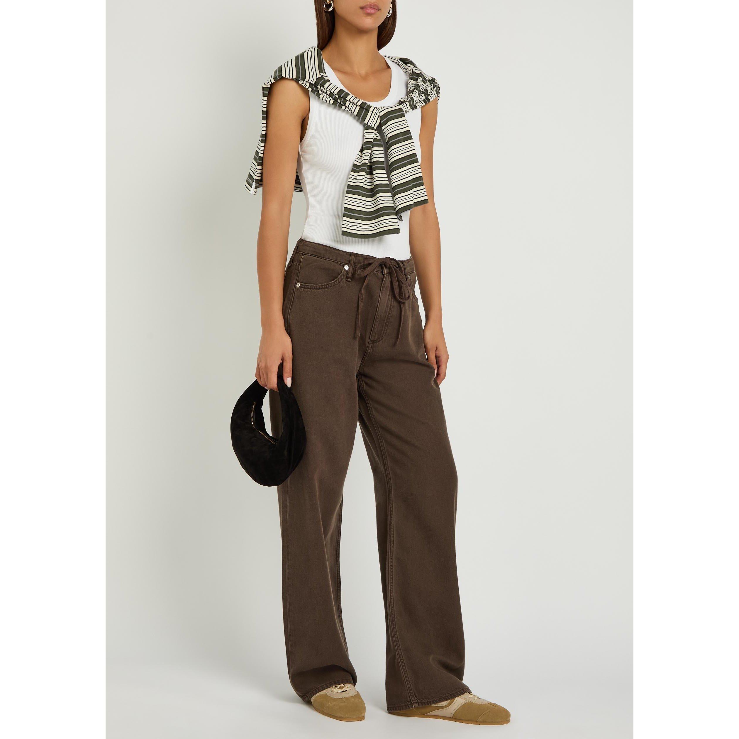 DARK BROWN - Rag and Bone - FTWT PHOEBE DRAWSTRING WIDE - 5