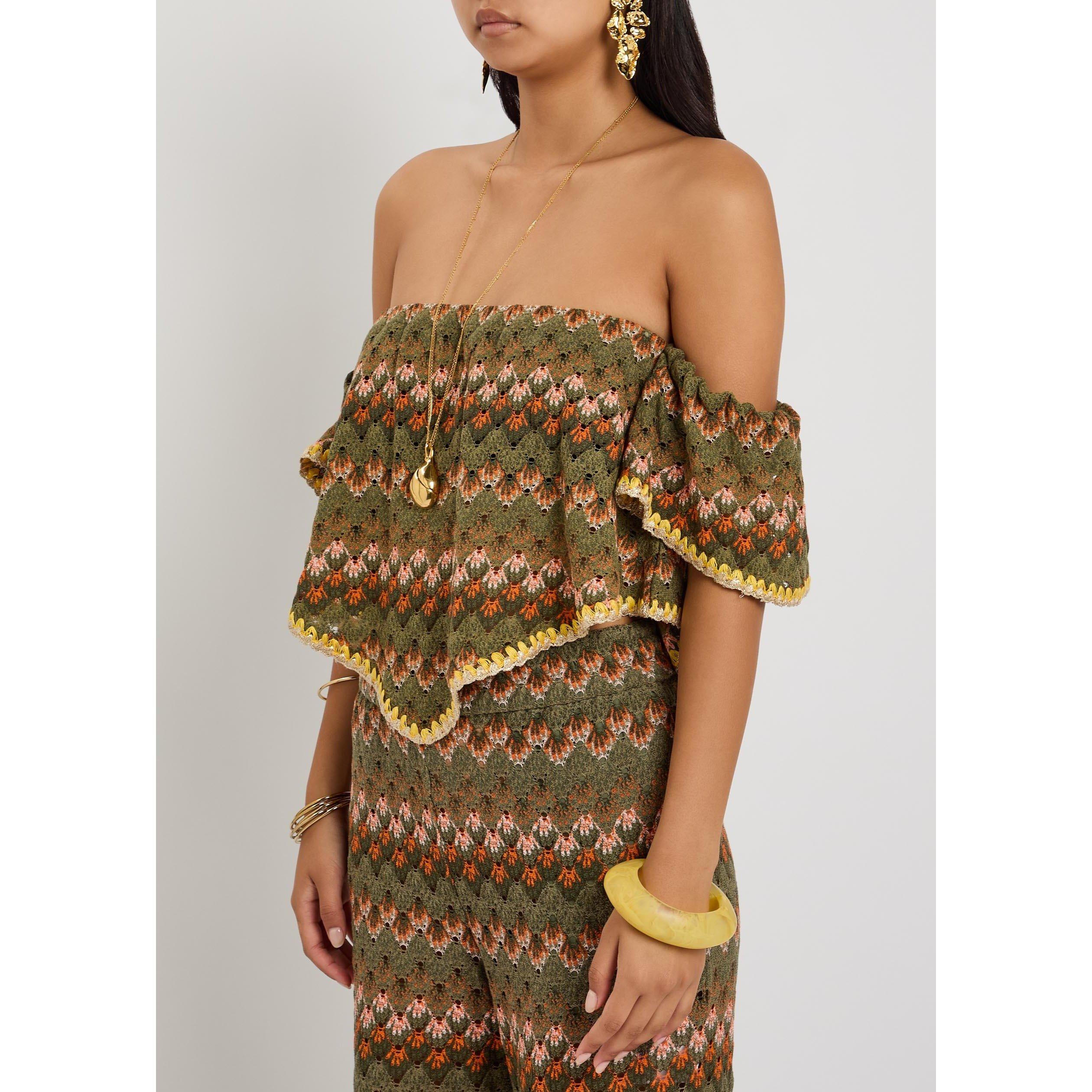 GREEN AND OTHER - La DoubleJ - EMBROIDERED SAND DOLLAR TOP - 2