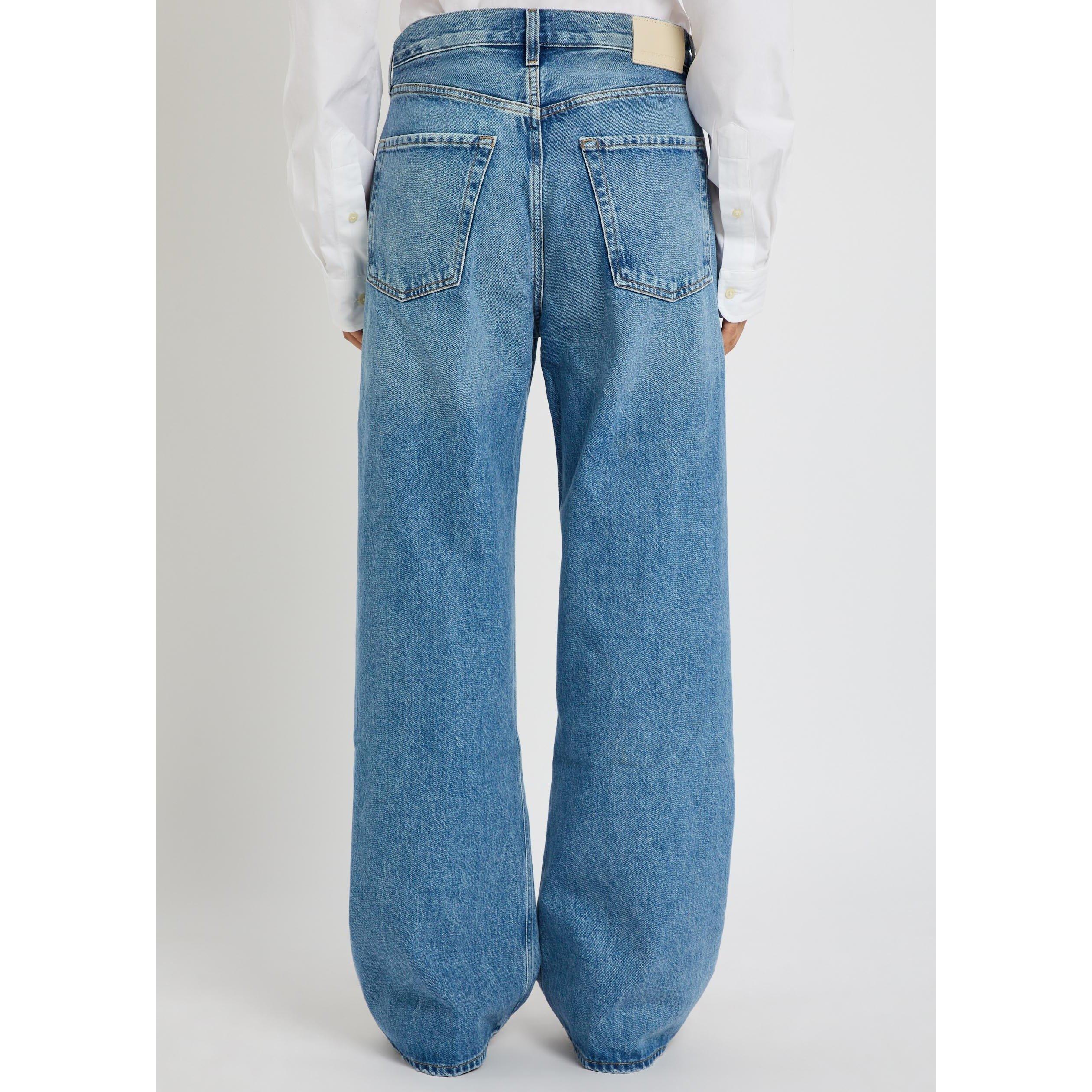 BLUE - Citizens Of Humanity - Women's Ayla London Cotton Wide-Leg Jeans - 3