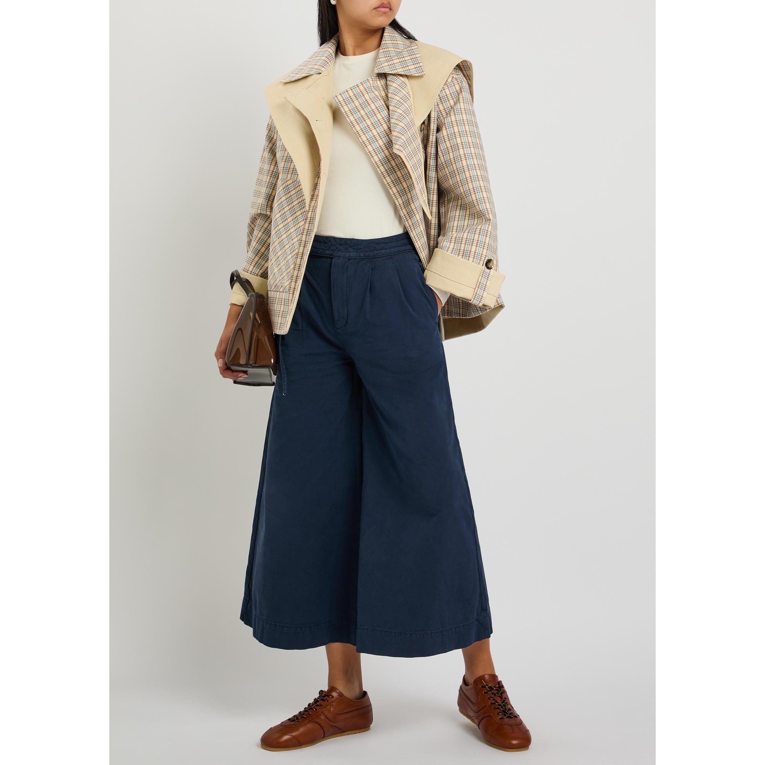 NAVY - Damson Madder - Women's Lotta Cotton Culotte Shorts - 5