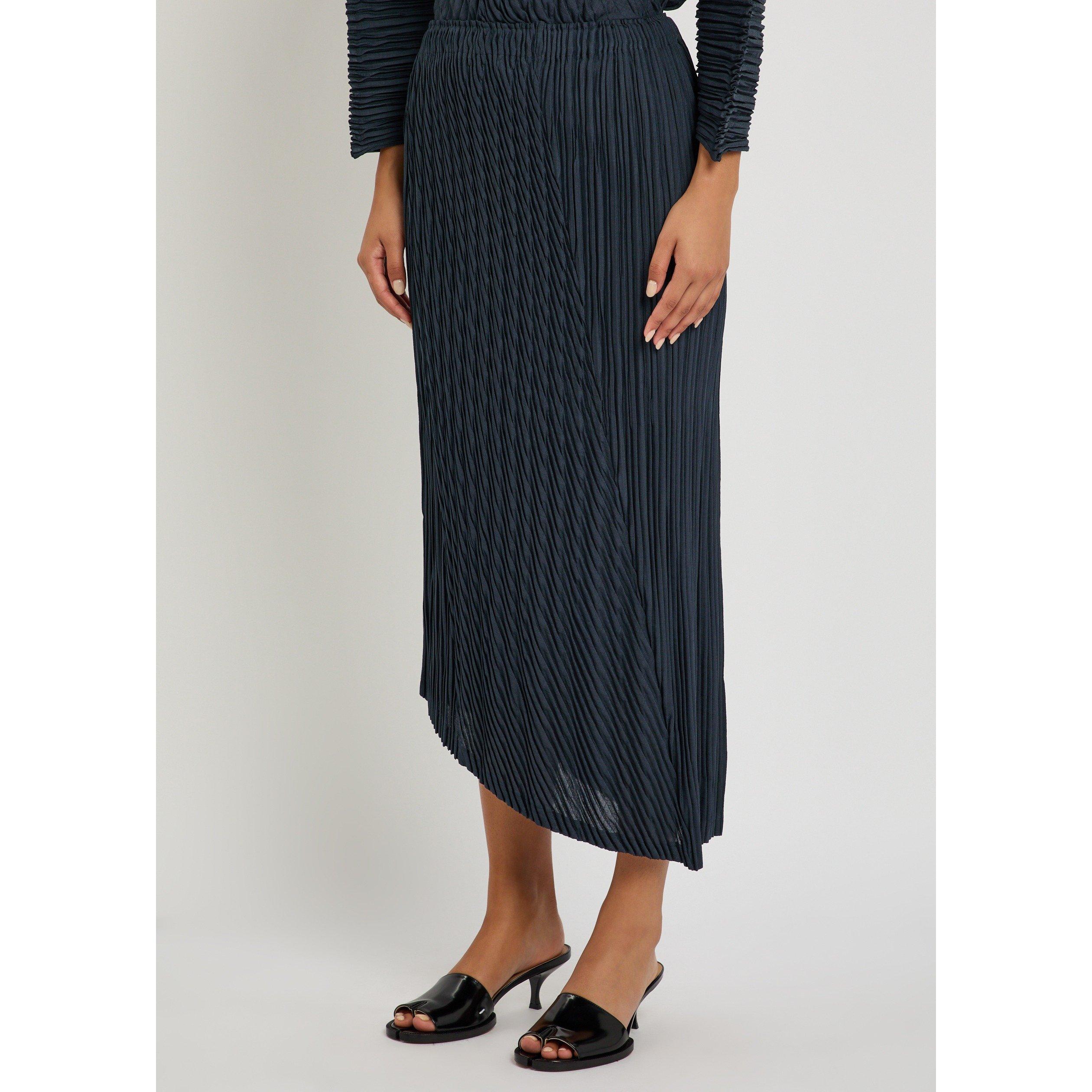 NAVY - Issey Miyake - UNFURLING PLEATS SKIRT - 2
