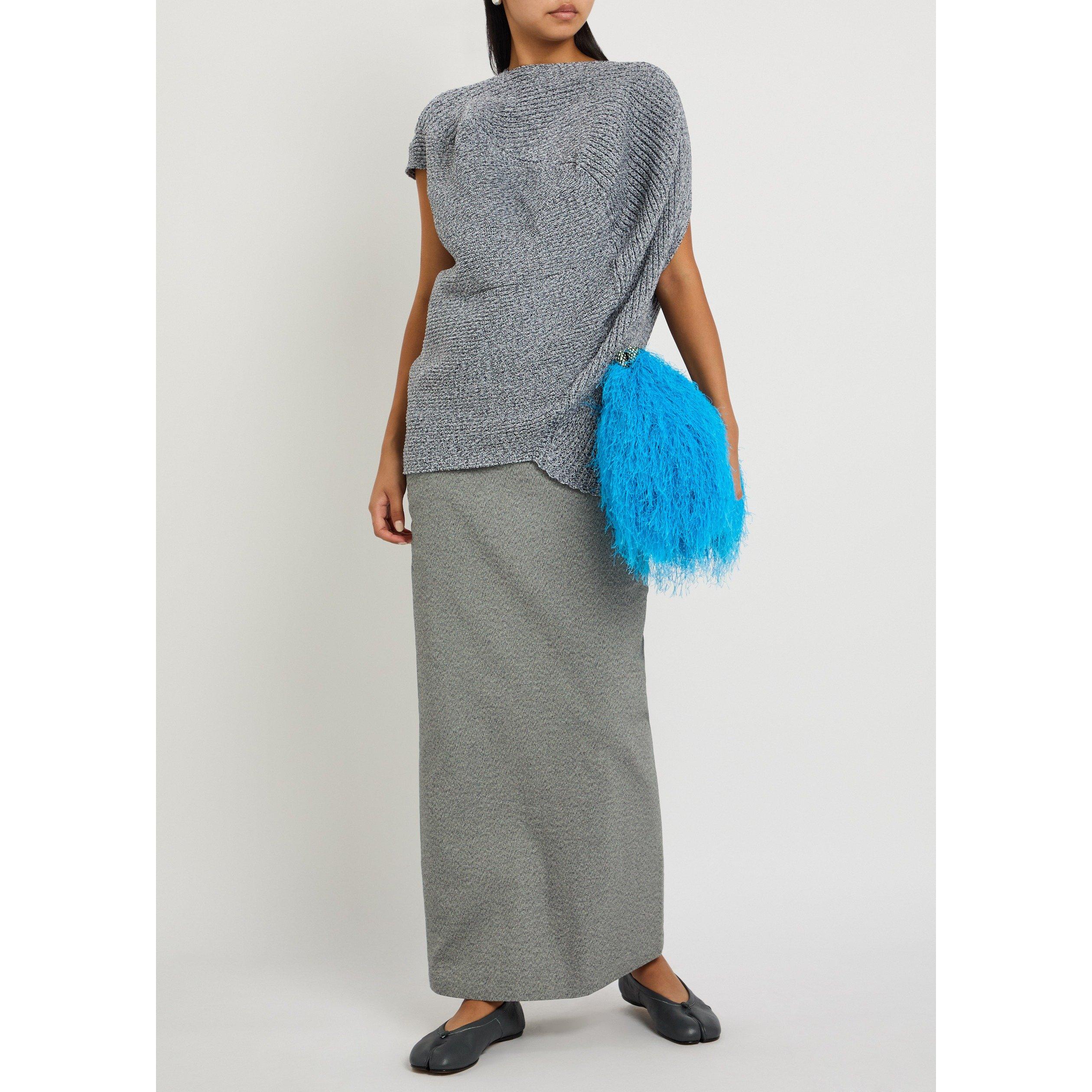 GREY - Issey Miyake - Women's Found Stone Oversized-Fit Top - 5