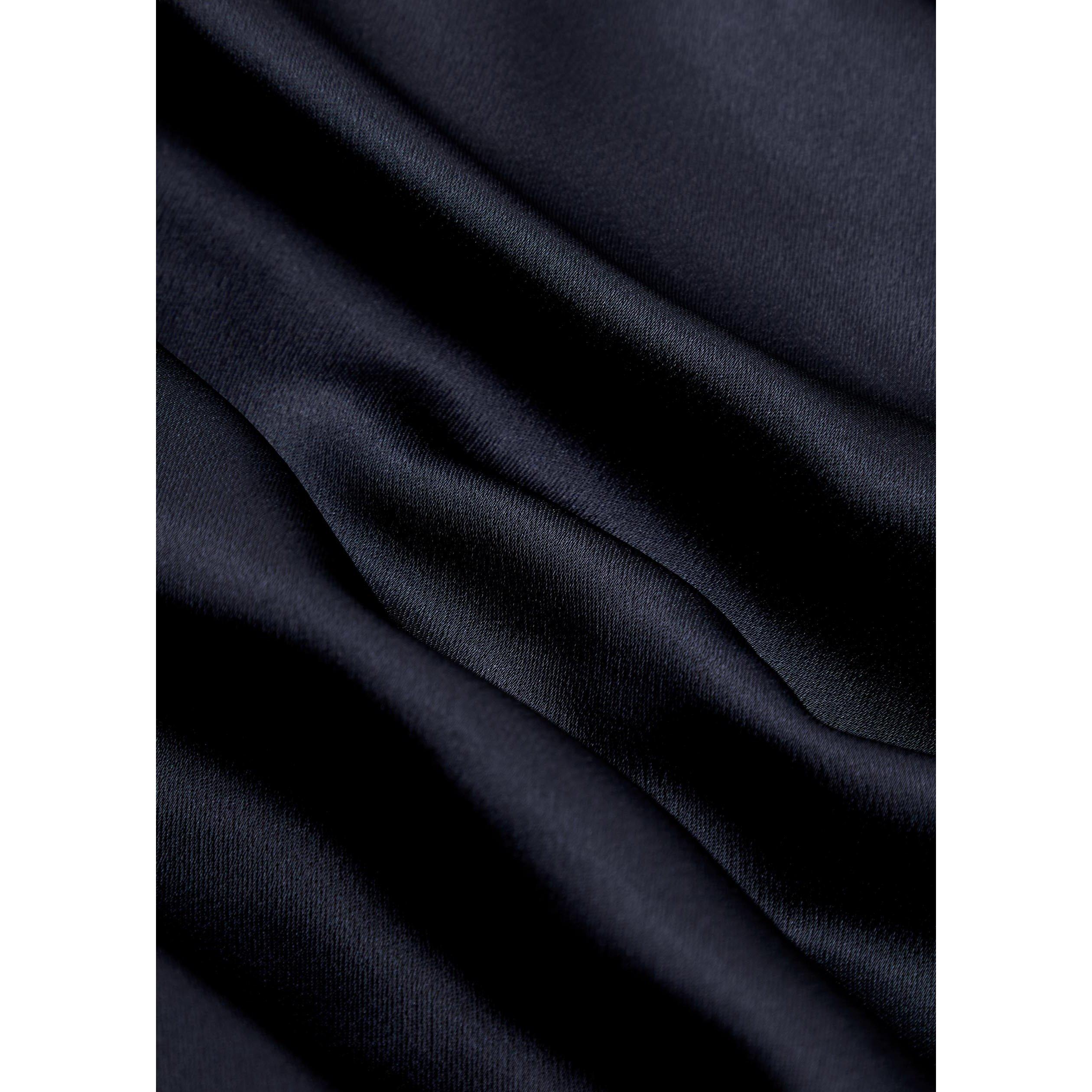 NAVY - Jonathan Simkhai - Women's Phoebe Satin Draped Slim-Fit Off-Shoulder Top - 4