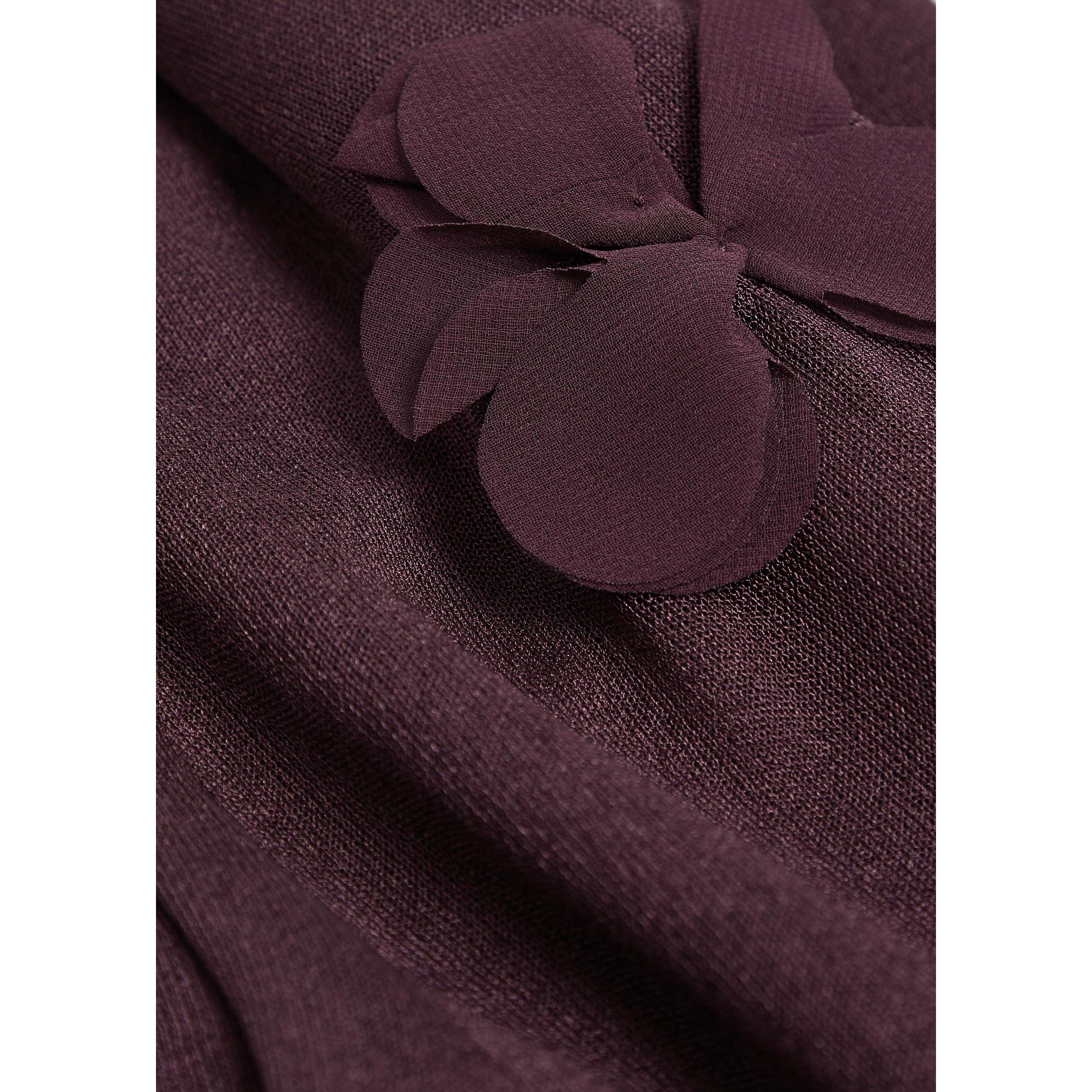 PURPLE - Jonathan Simkhai - Women's Cora Floral Knitted Skirt - 4