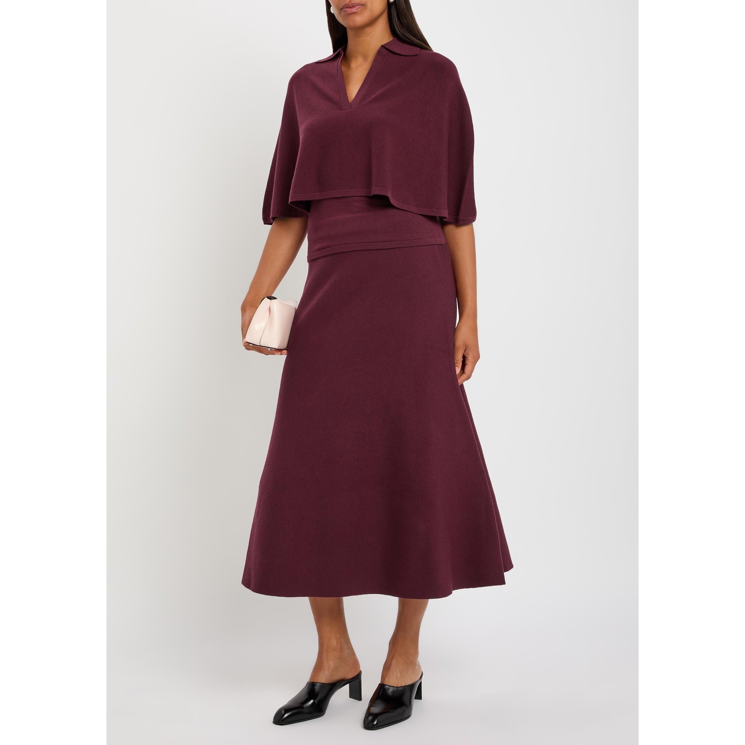 PURPLE - Jonathan Simkhai - Women's Cassie Wool Maxi Skirt - 5