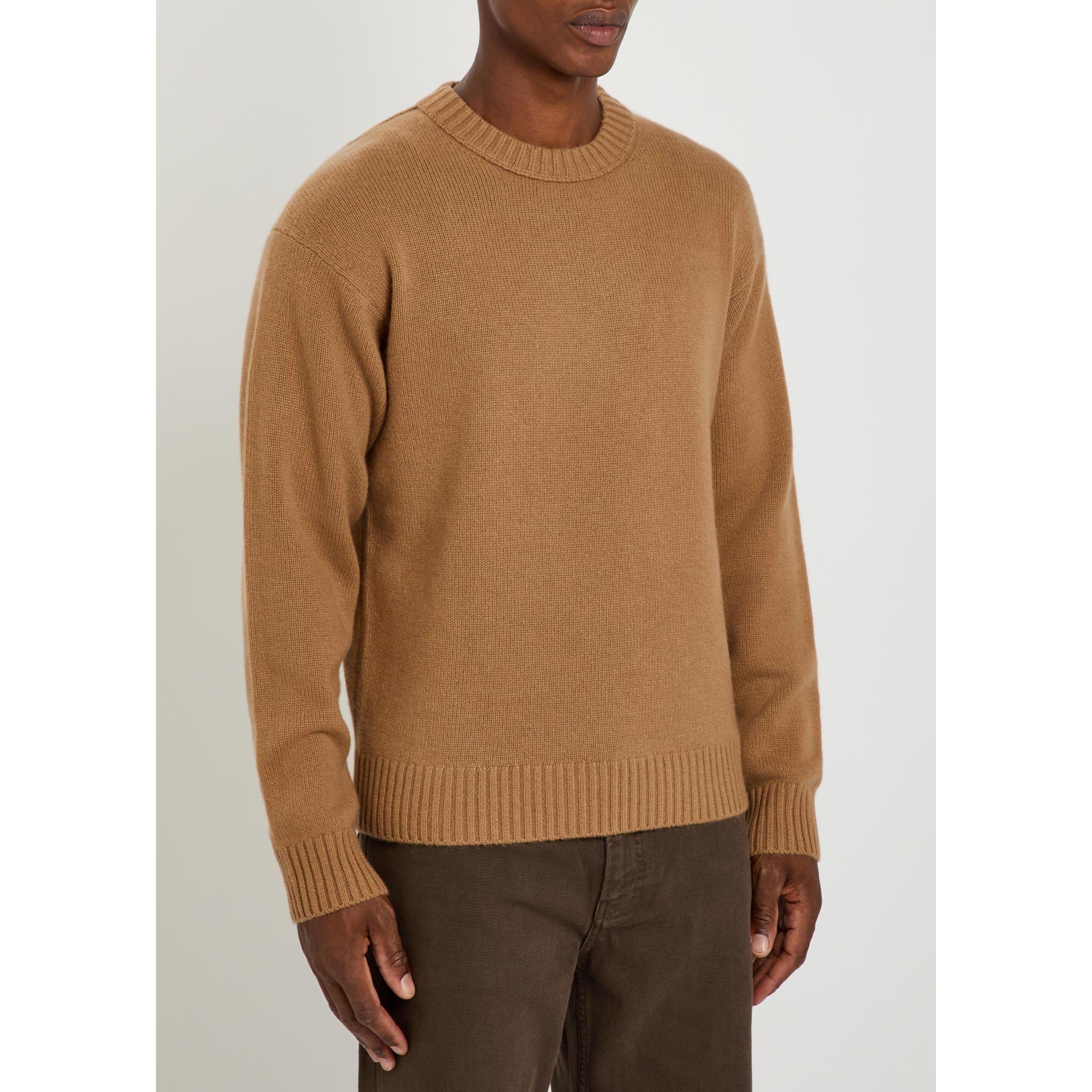 CAMEL - Frame - Men's Cashmere Crew-Neck Jumper - 2