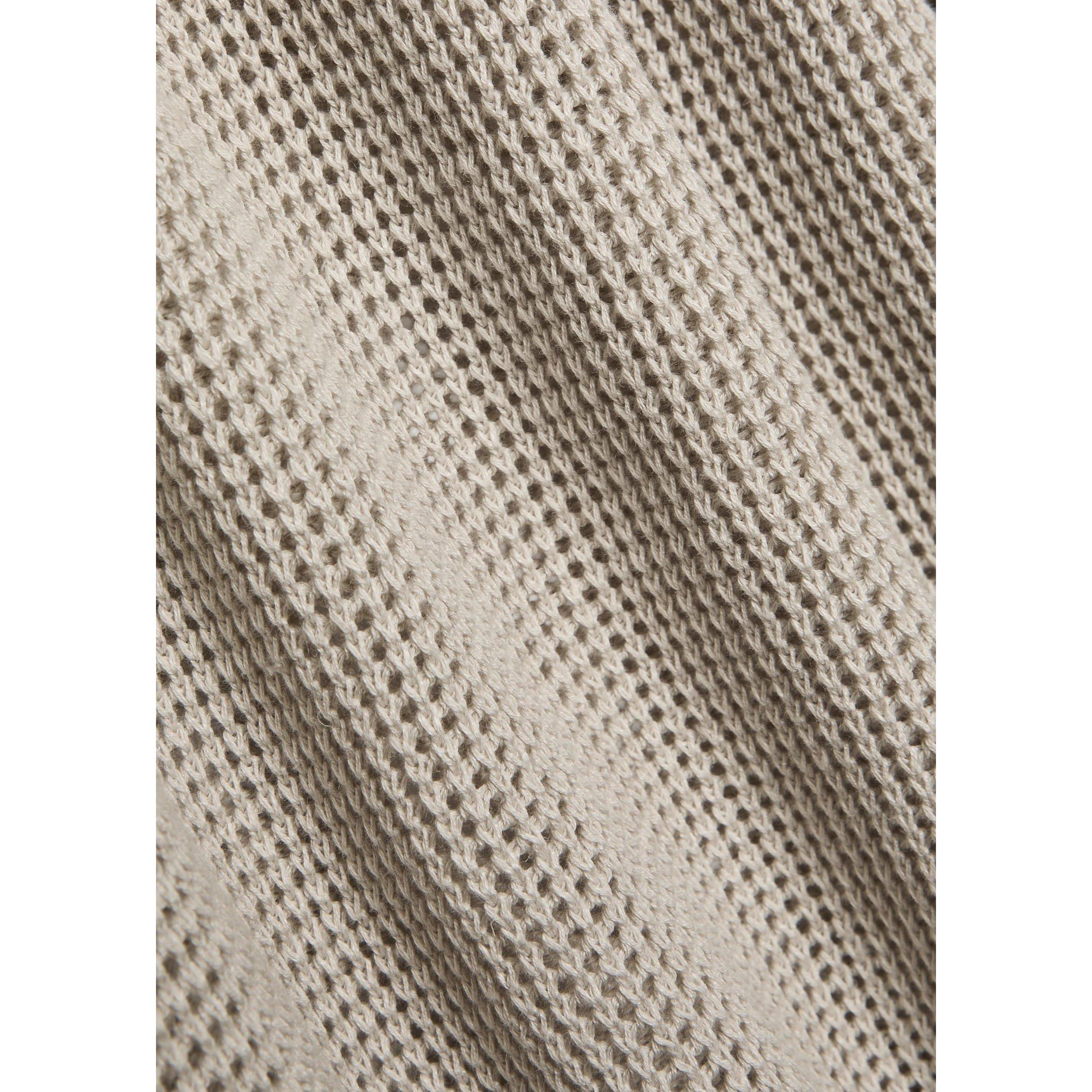 GREY - Eileen Fisher - Women's Cotton-Linen V-Neck Jumper - 4