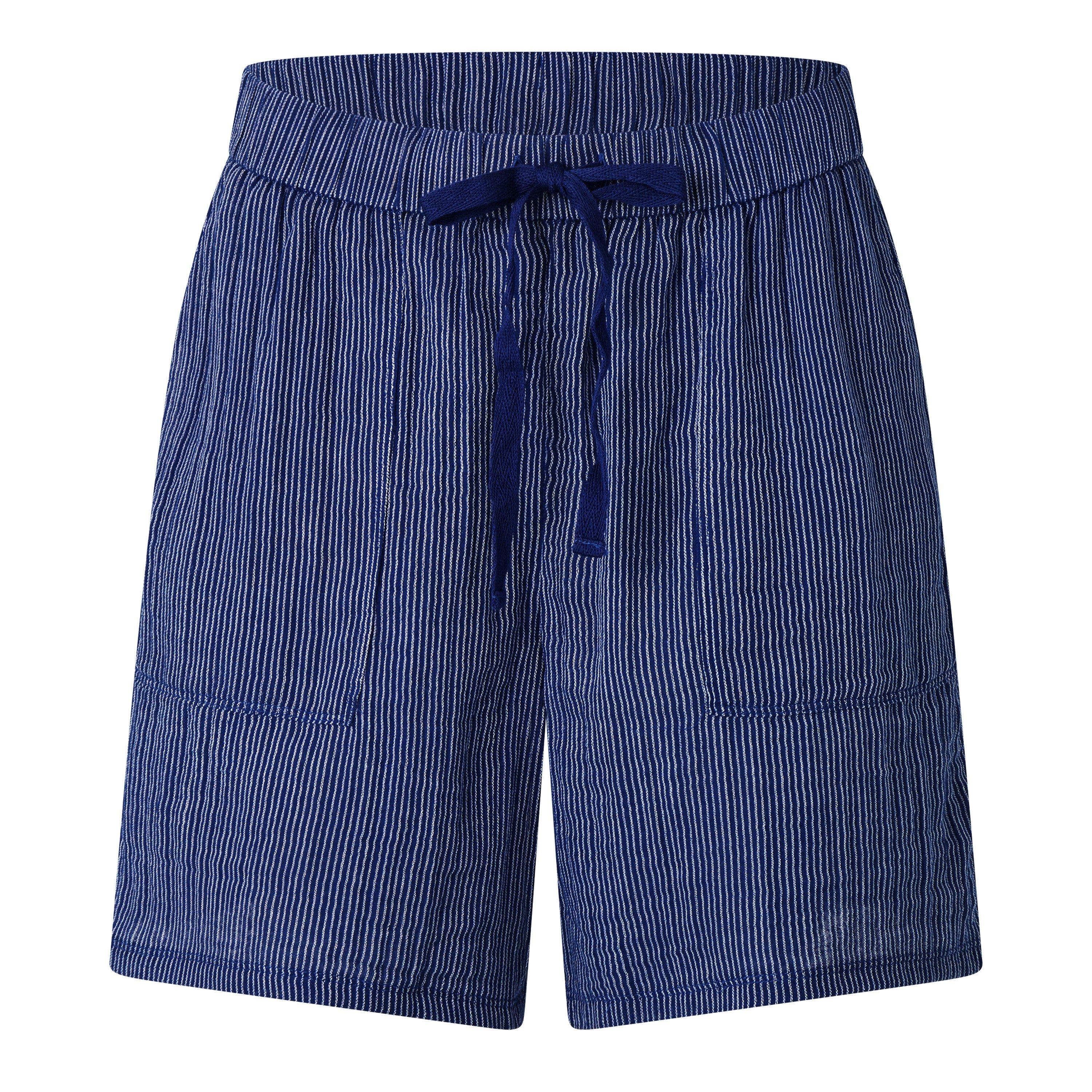NAVY - Eileen Fisher - S DRAWSTRING SHORTS - 1