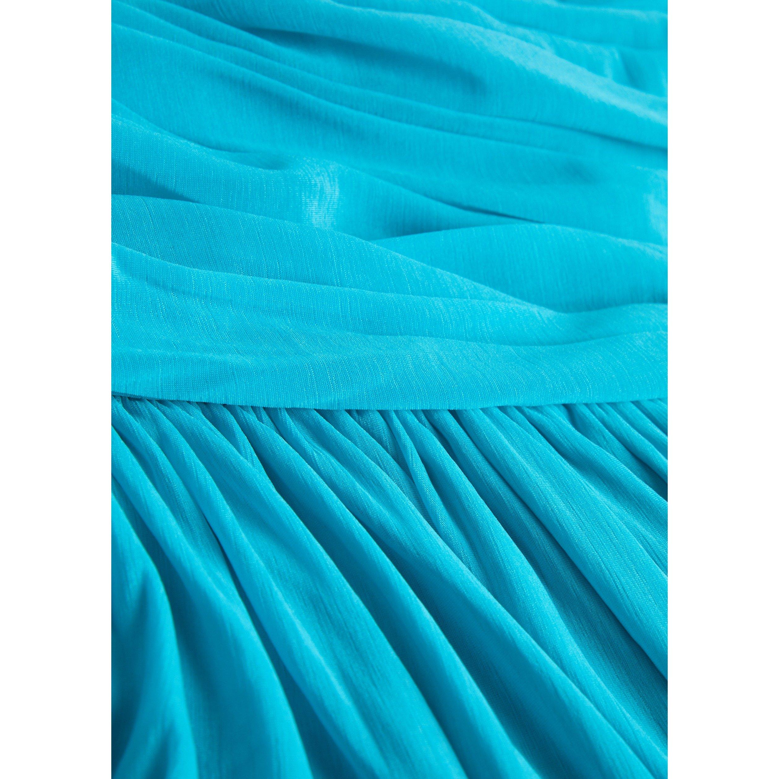 TURQUOISE - Ronny Kobo - Women's Wes High-Waisted Midi Skirt - 4