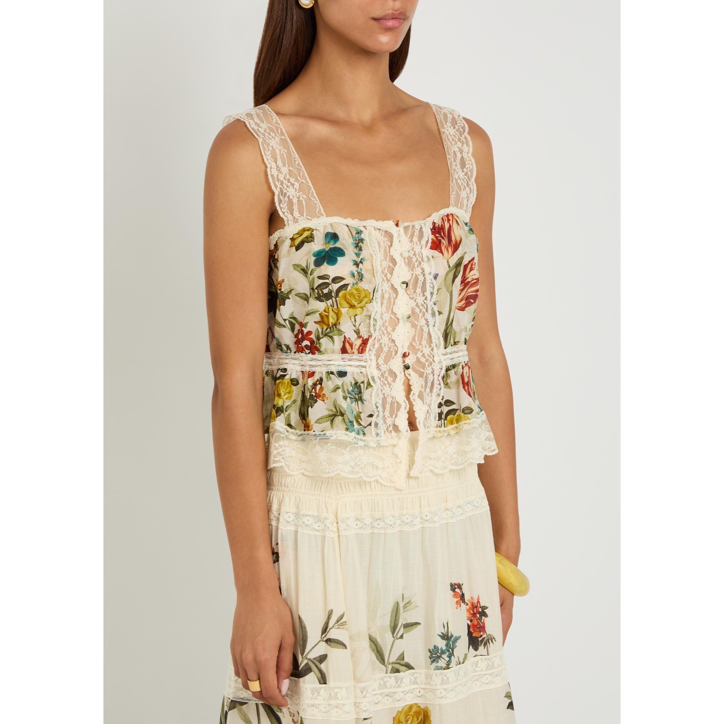 WHITE AND OTHER - Alice And Olivia - T Annabeth Sq Nk Top - 2
